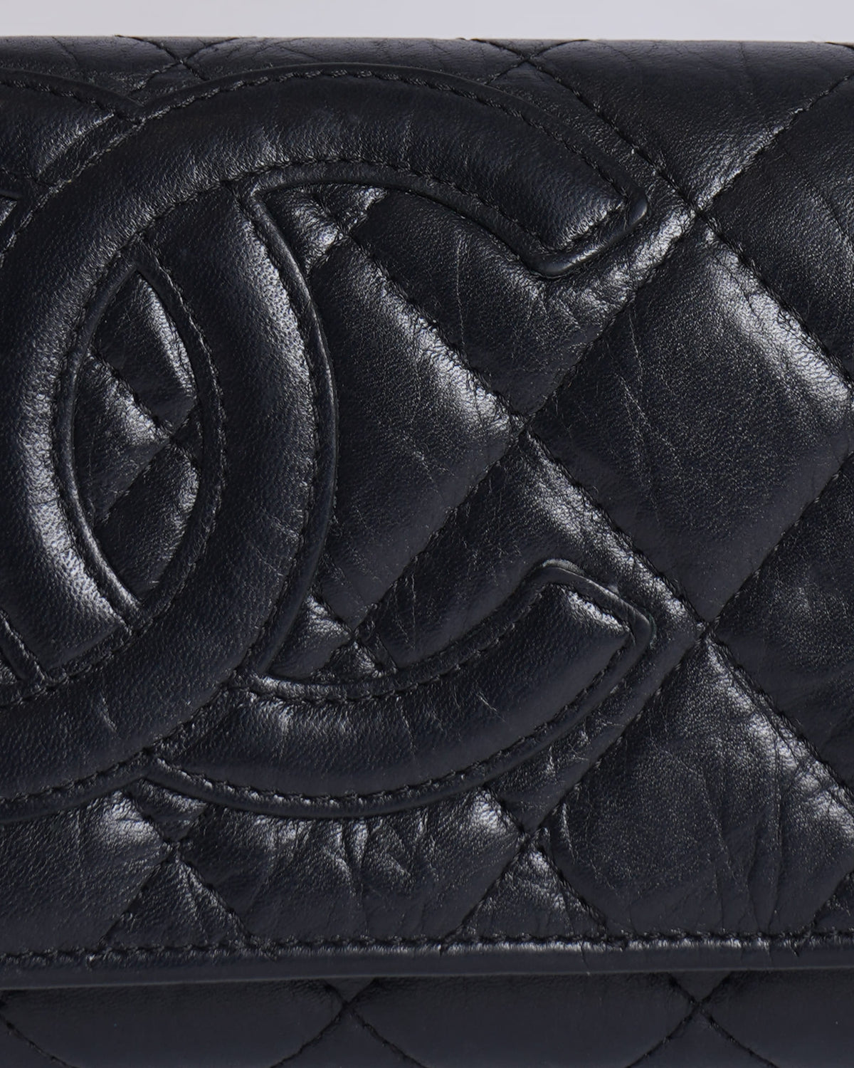 Chanel Quilted Leather Women's Wallet In Black