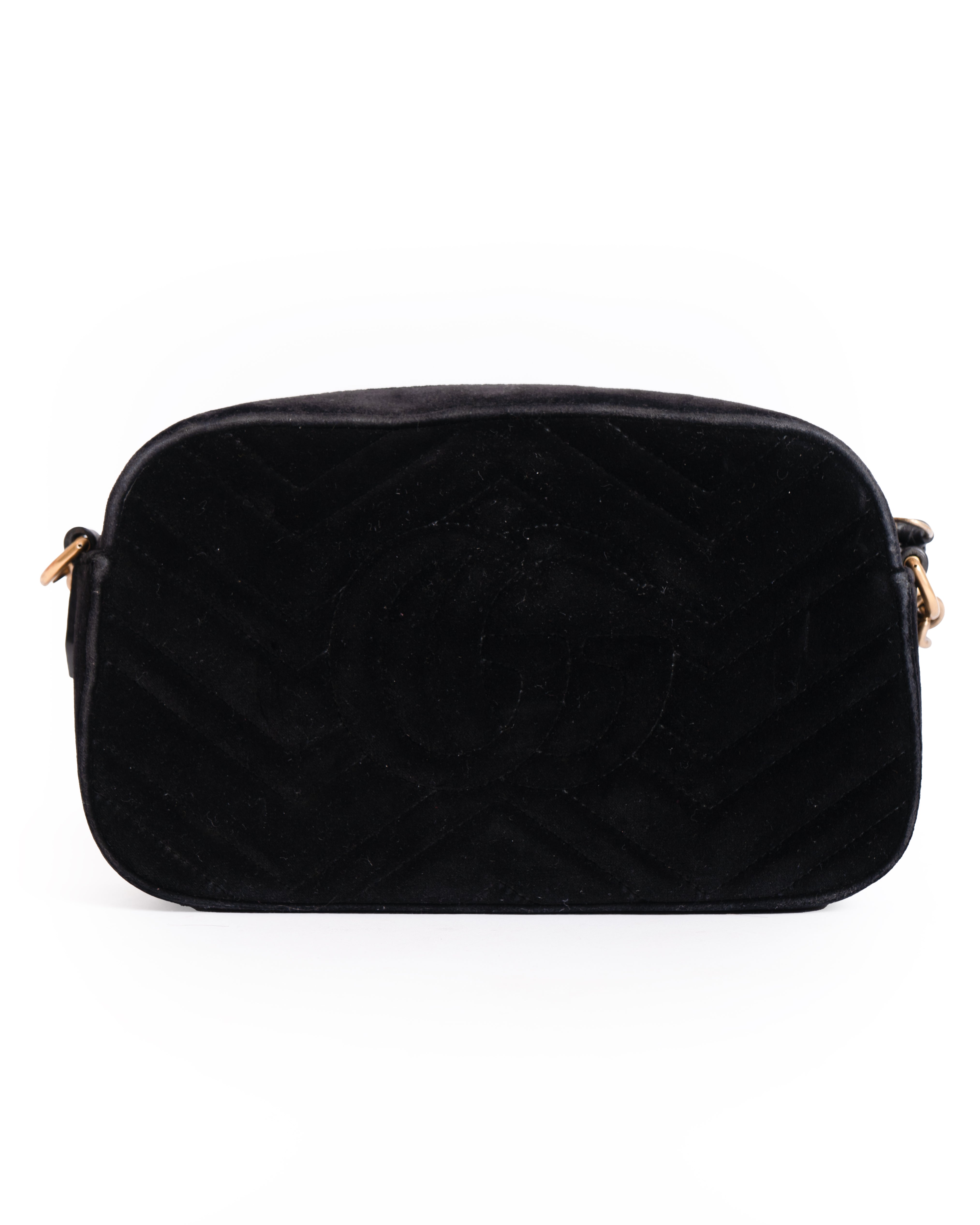 Gucci GG Marmont Crystal Star Crossbody Bag In Velvet