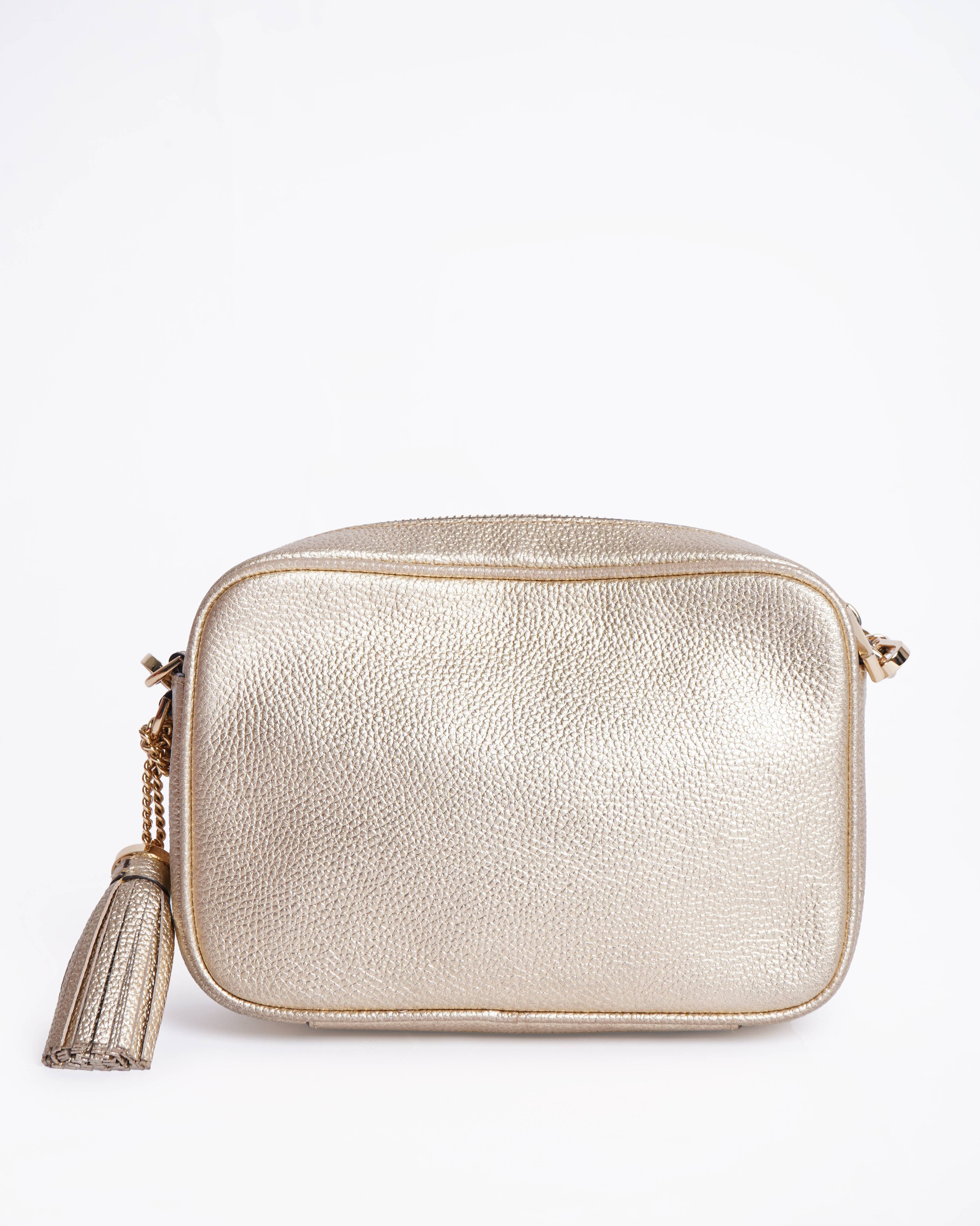Michael Kors Ginny Metallic Leather Crossbody