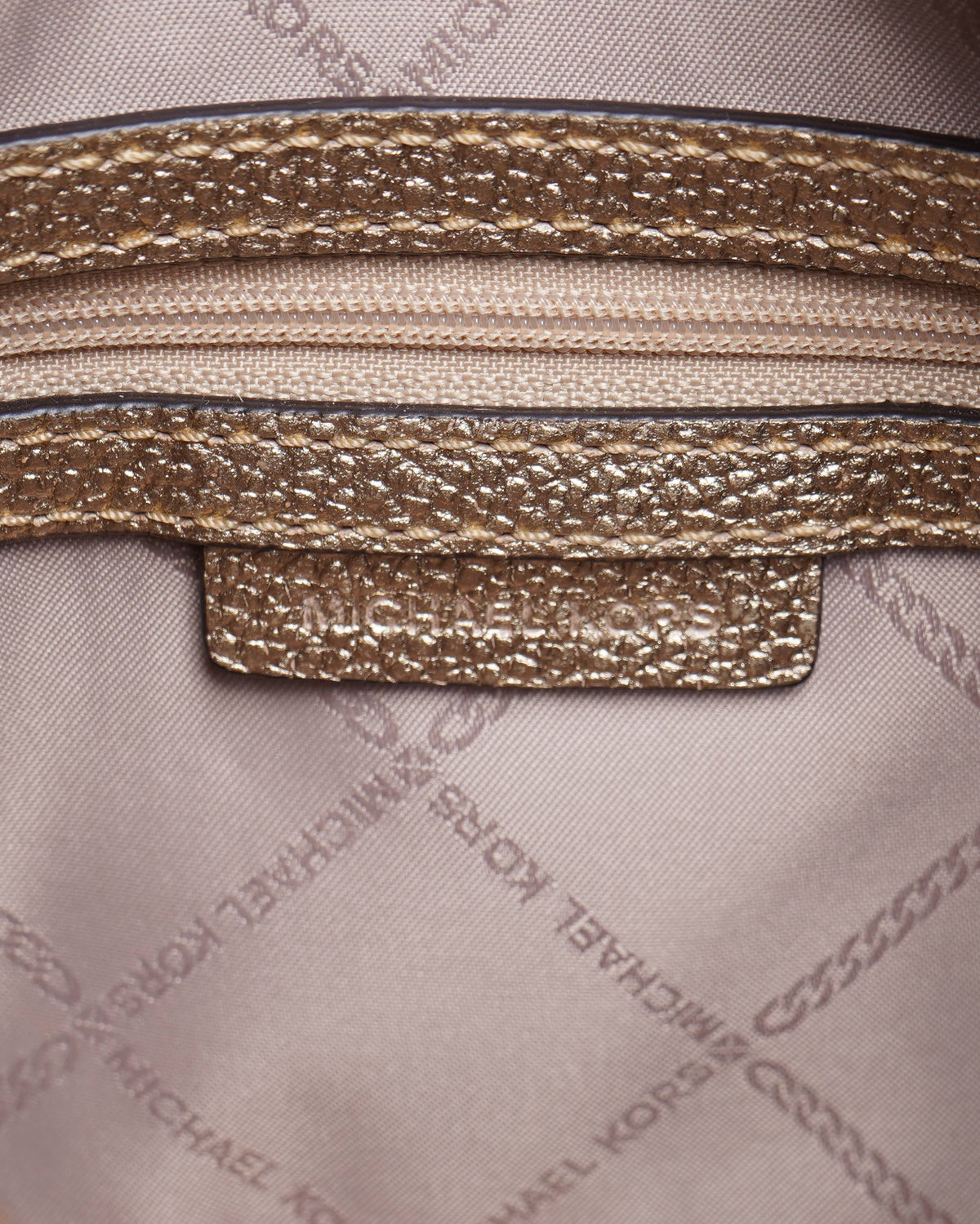 Michael Kors Ginny Metallic Leather Crossbody