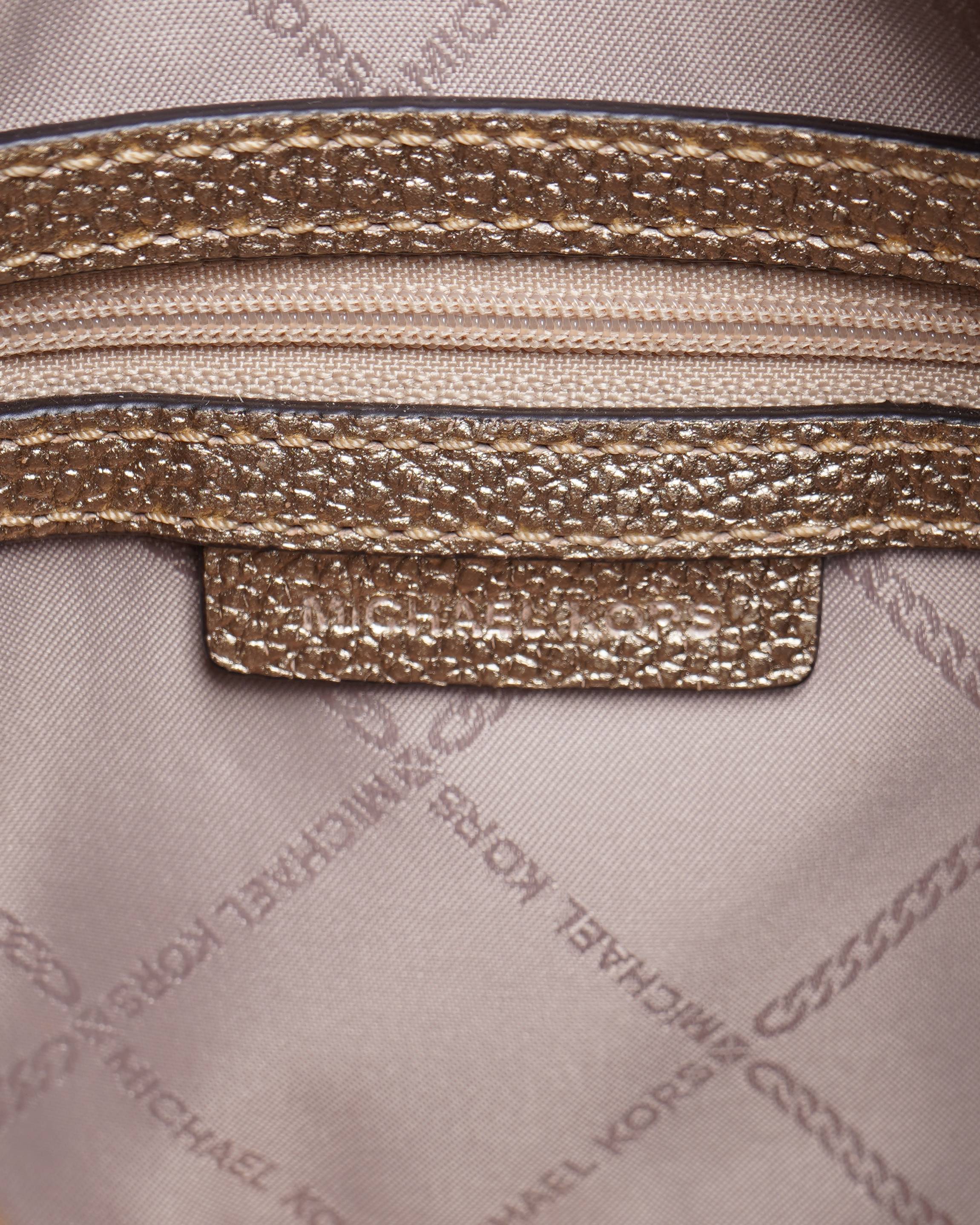 Michael Kors Ginny Metallic Leather Crossbody