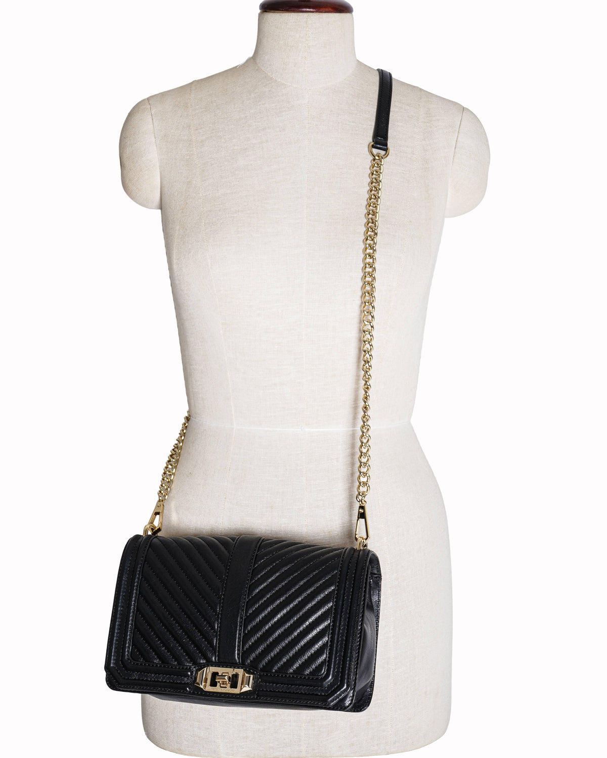Rebecca Minkoff Chevron Quilted Love Crossbody Bag