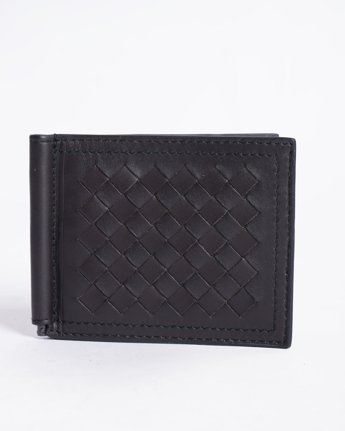 New Bottega Veneta Intrecciato Bill Clip Wallet
