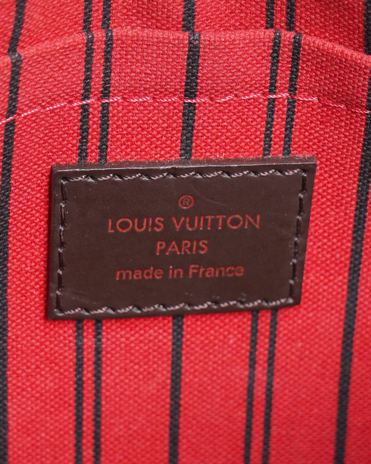 Louis Vuitton Damier Ebene Neverfull Pouch Wristlet