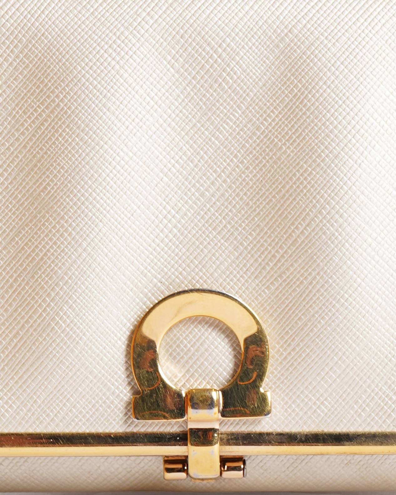 Salvatore Ferragamo Wallet In Gold Tone