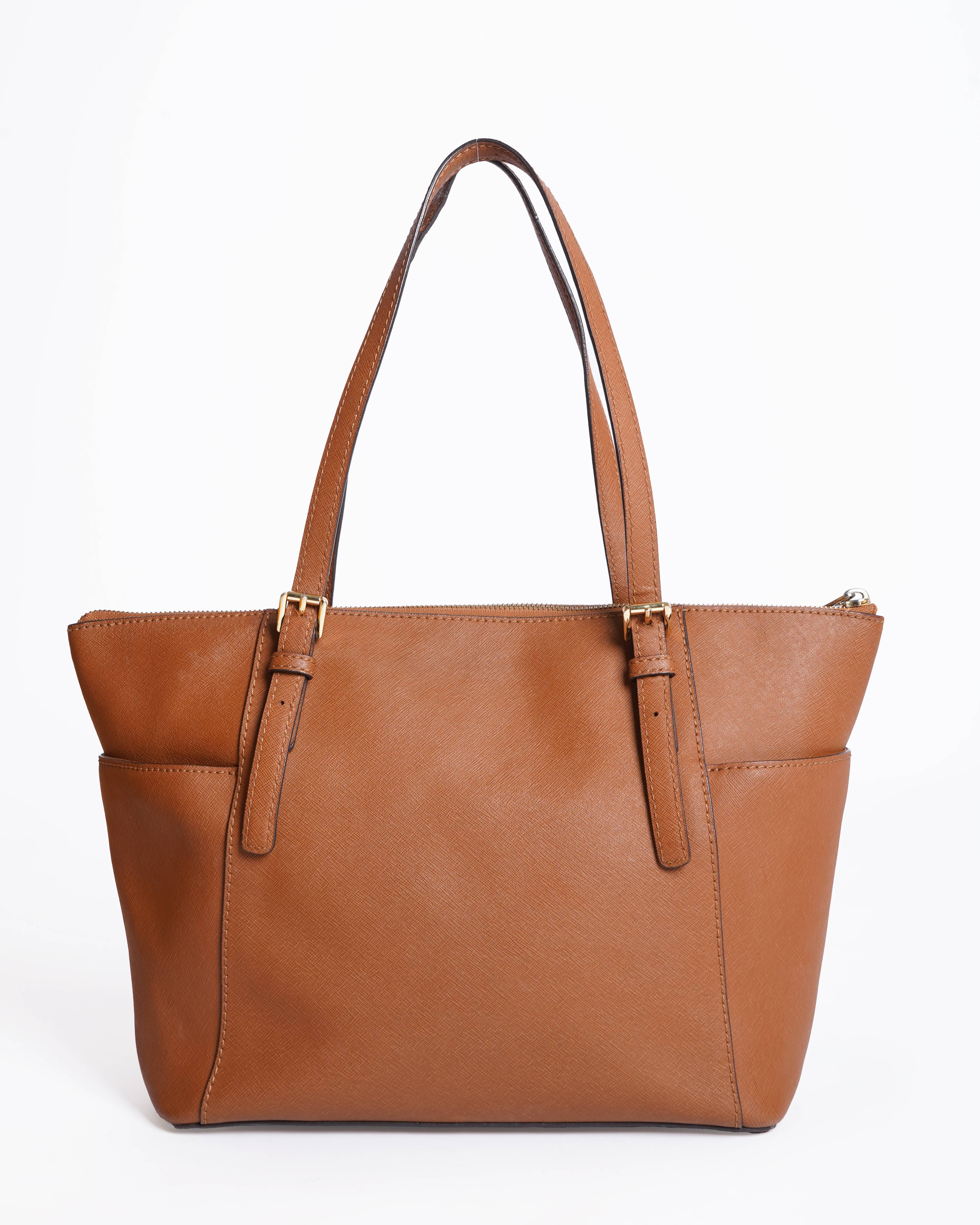 Michael Kors Brown saffiano leather tote bag