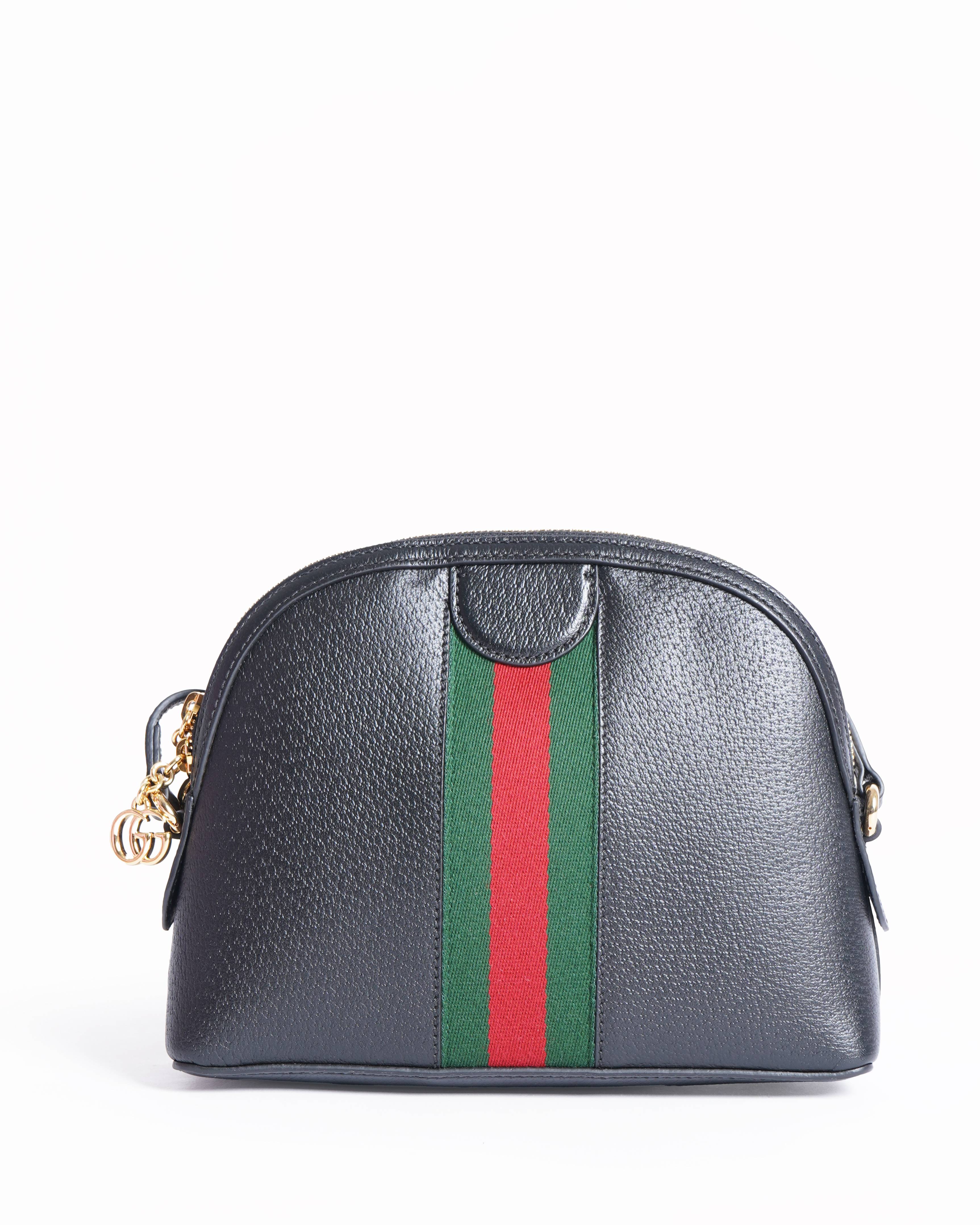 New Gucci ophidia dome shoulder bag in black