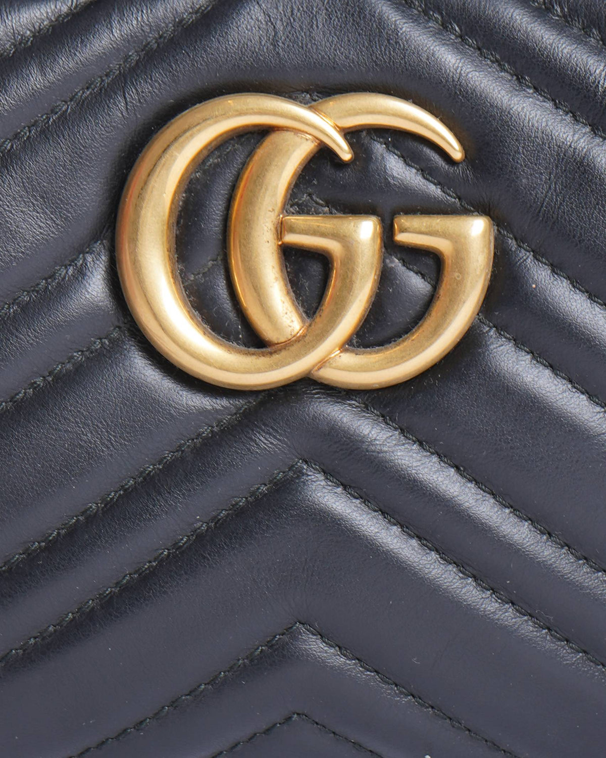 GUCCI Black Marmot GG Small Camera Crossbody Shoulder Bag