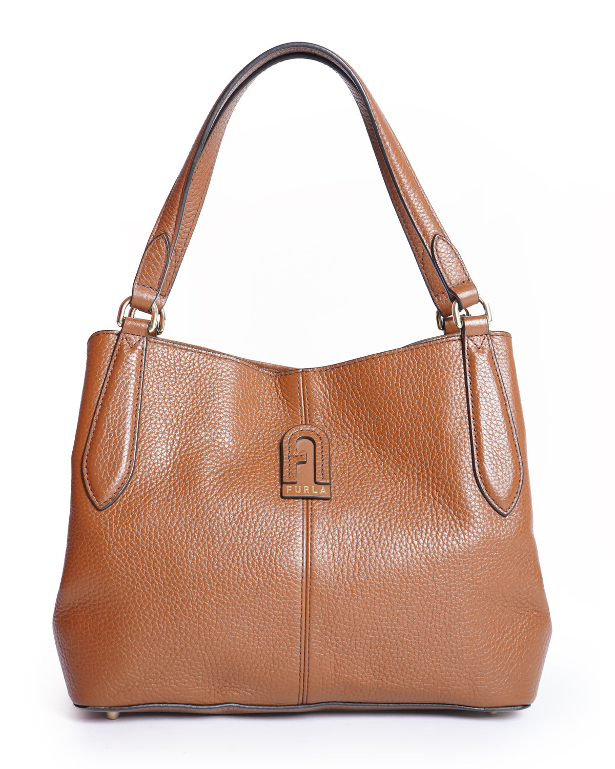Furla 
Daphne Leather Tote Handbag Brown