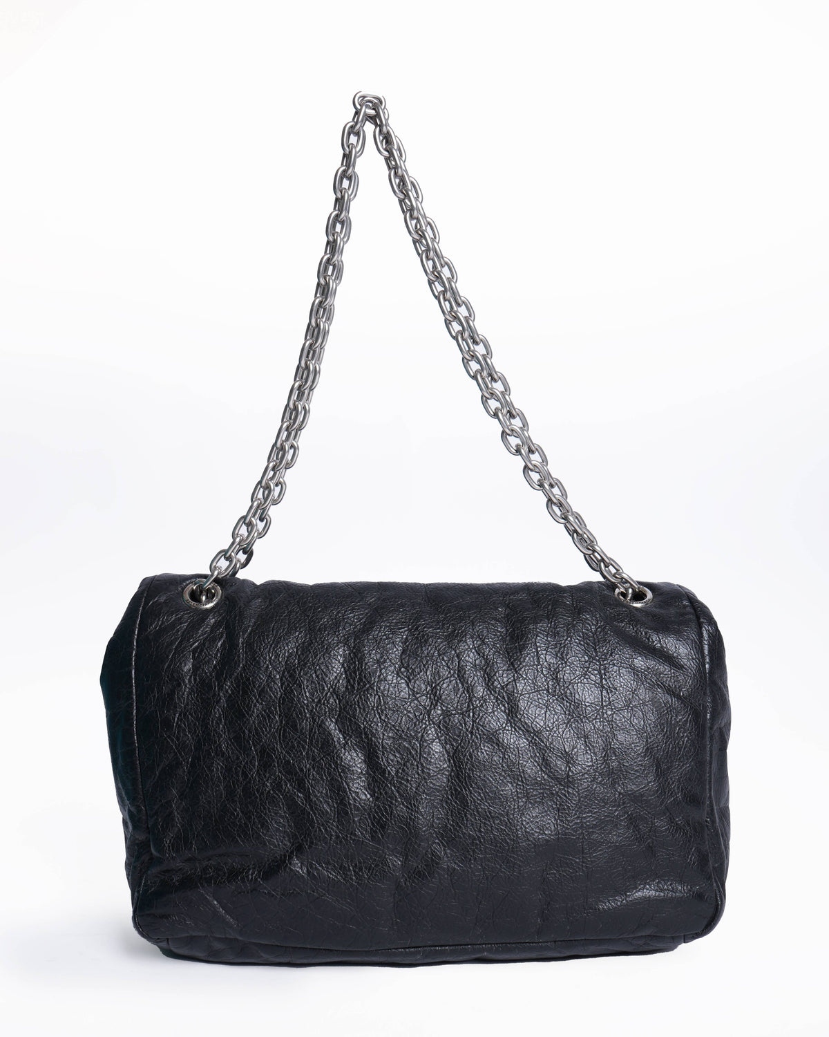 Balenciaga monaco chain strap shoulder bag in black