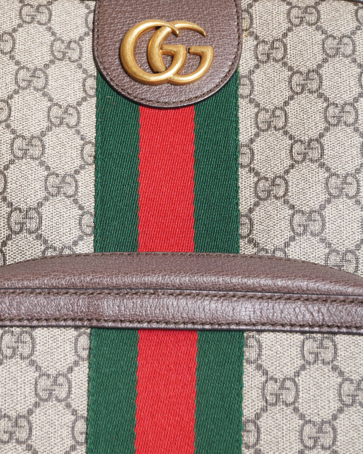 Gucci Ophidia Medium Backpack In Brown