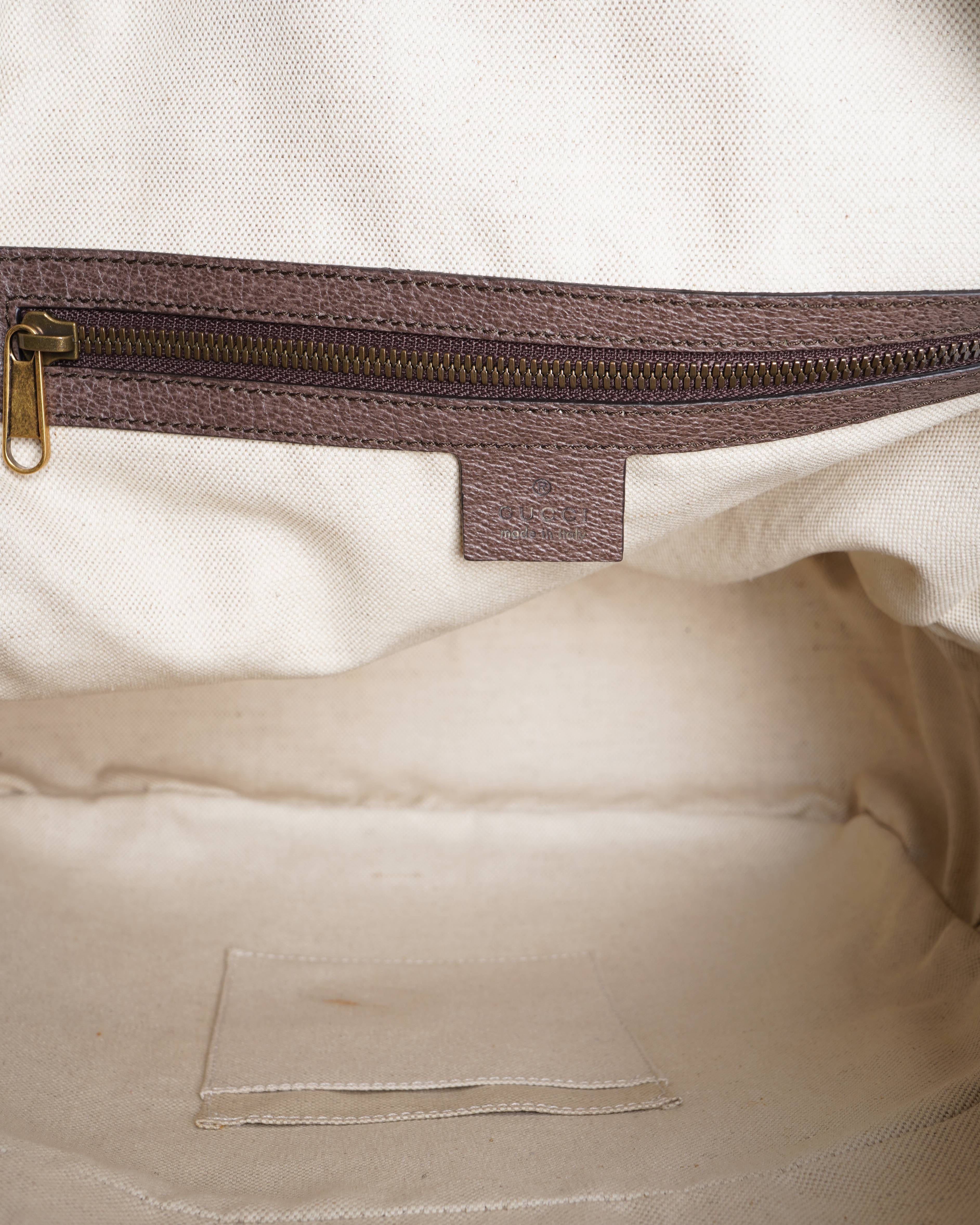 Gucci Ophidia Medium Backpack In Brown