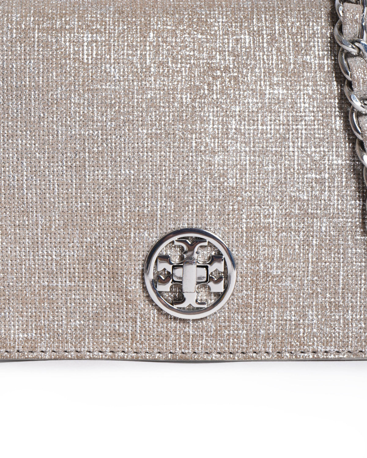 Tory Burch metallic crossbody bag