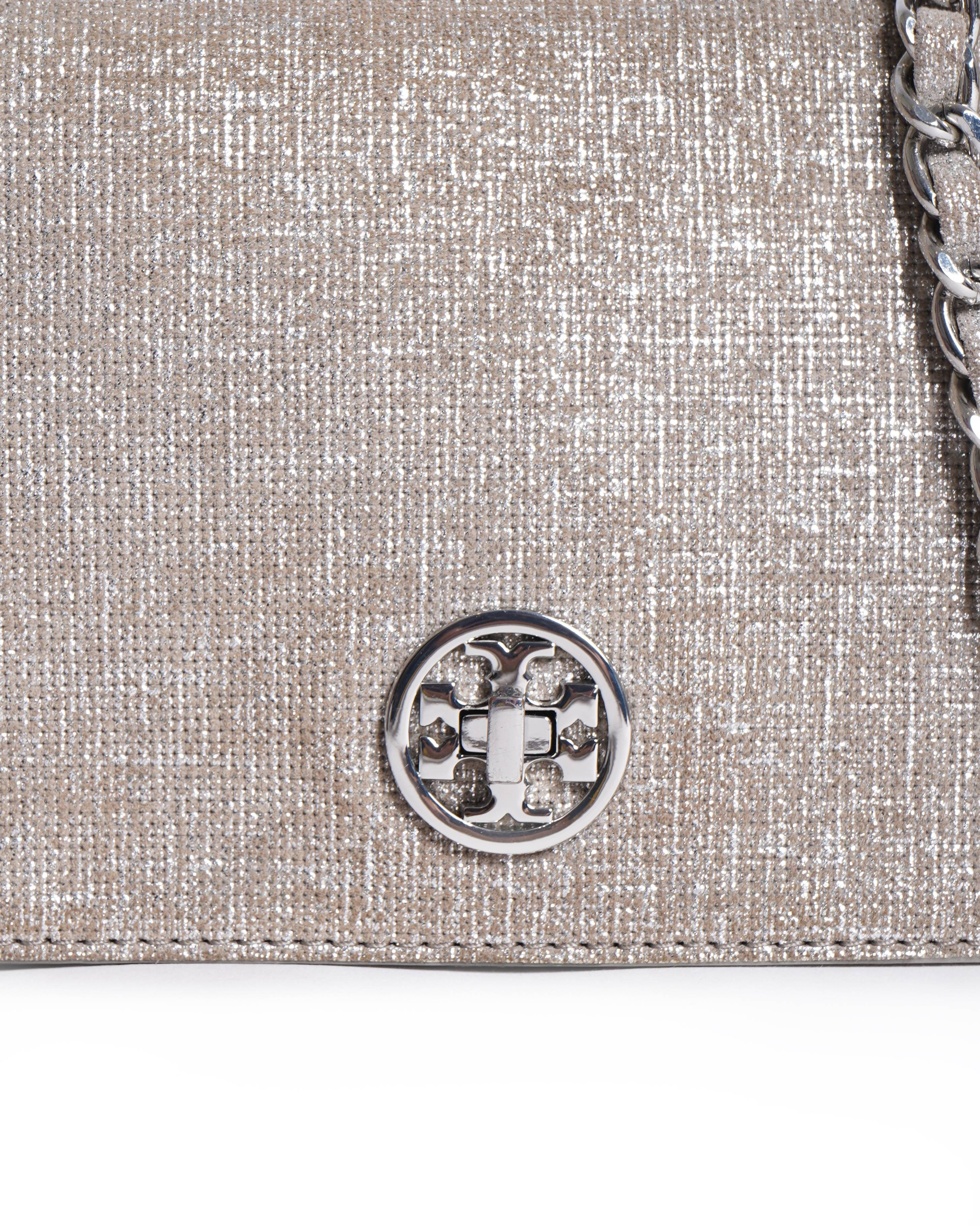 Tory Burch metallic crossbody bag