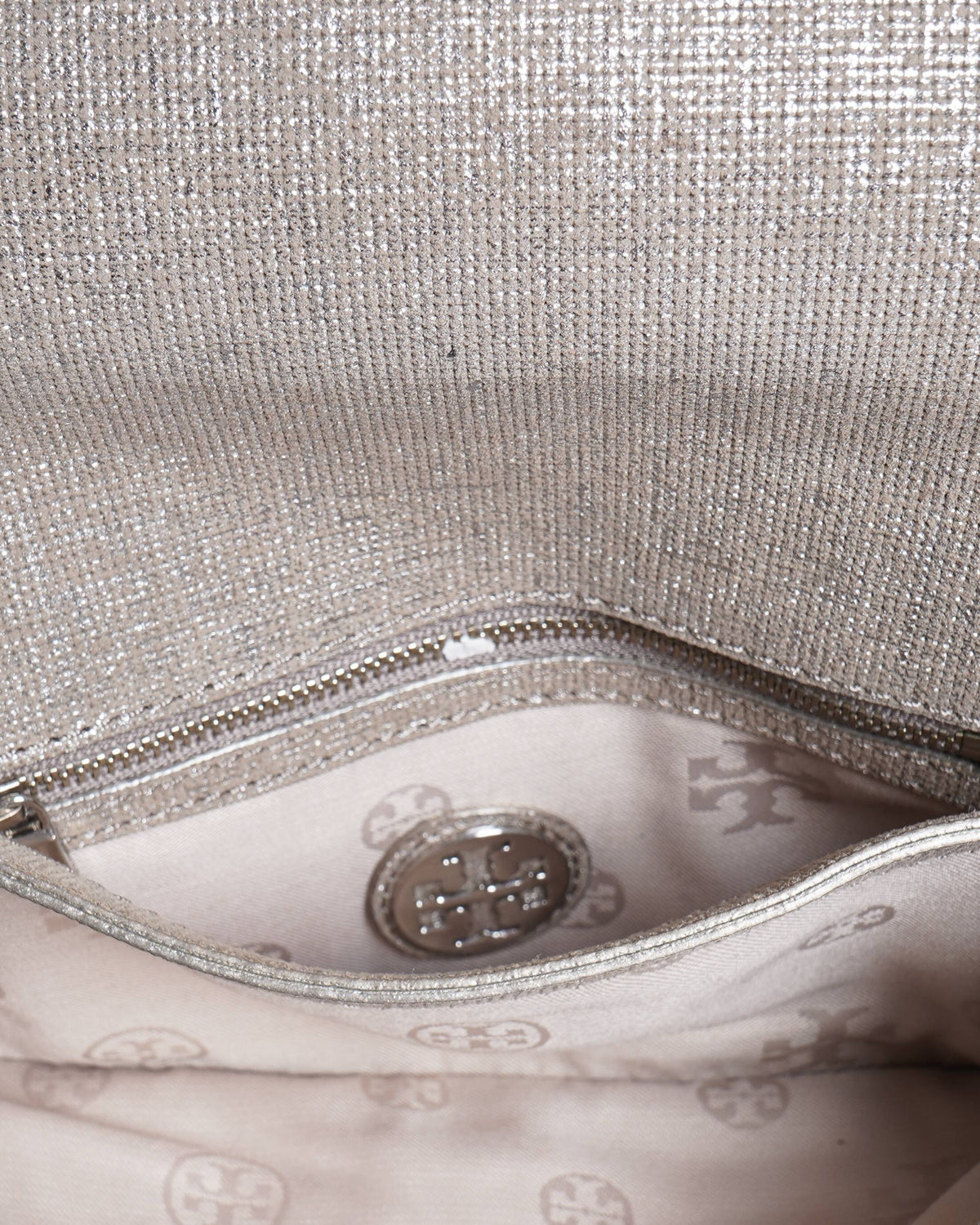 Tory Burch metallic crossbody bag