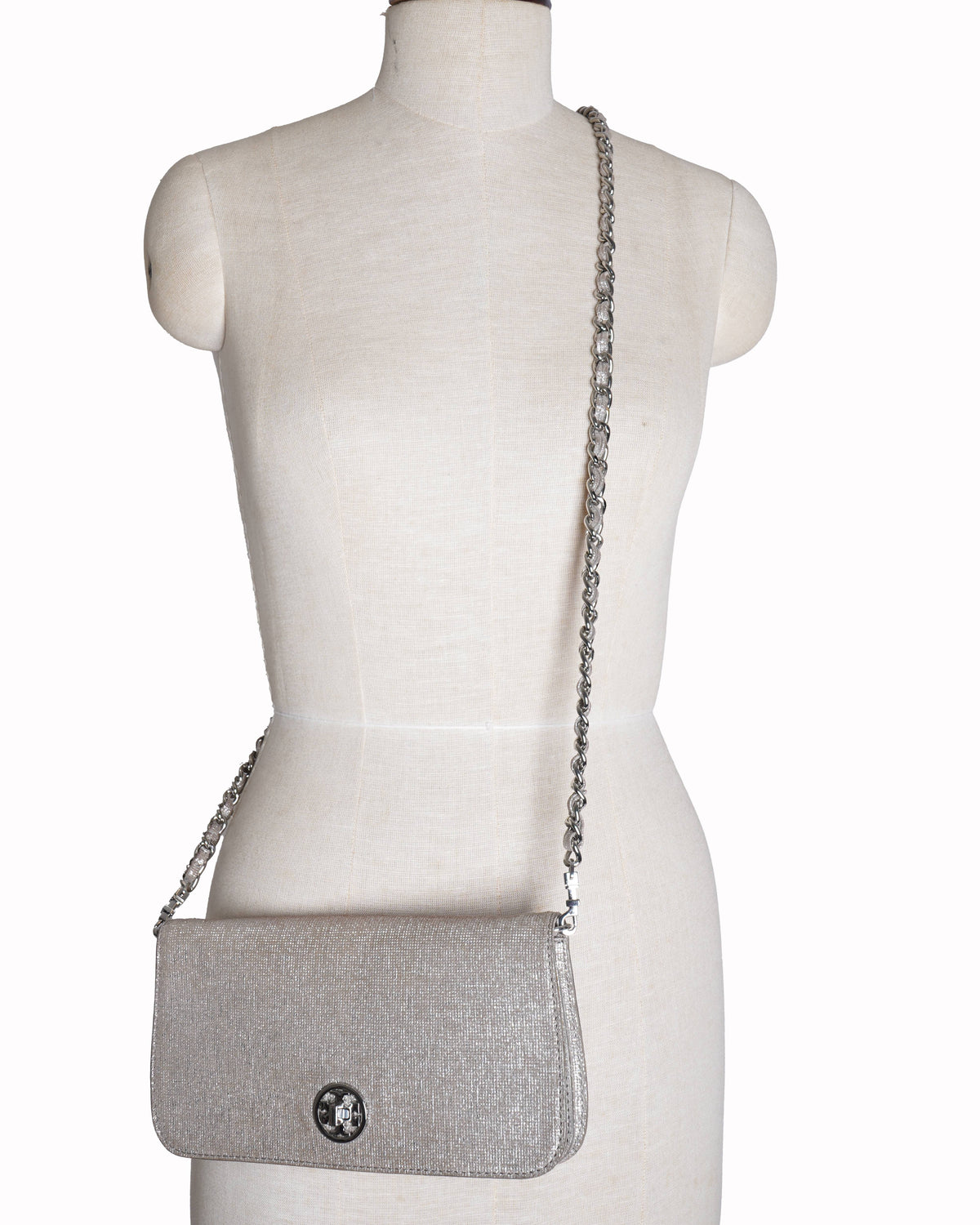 Tory Burch metallic crossbody bag