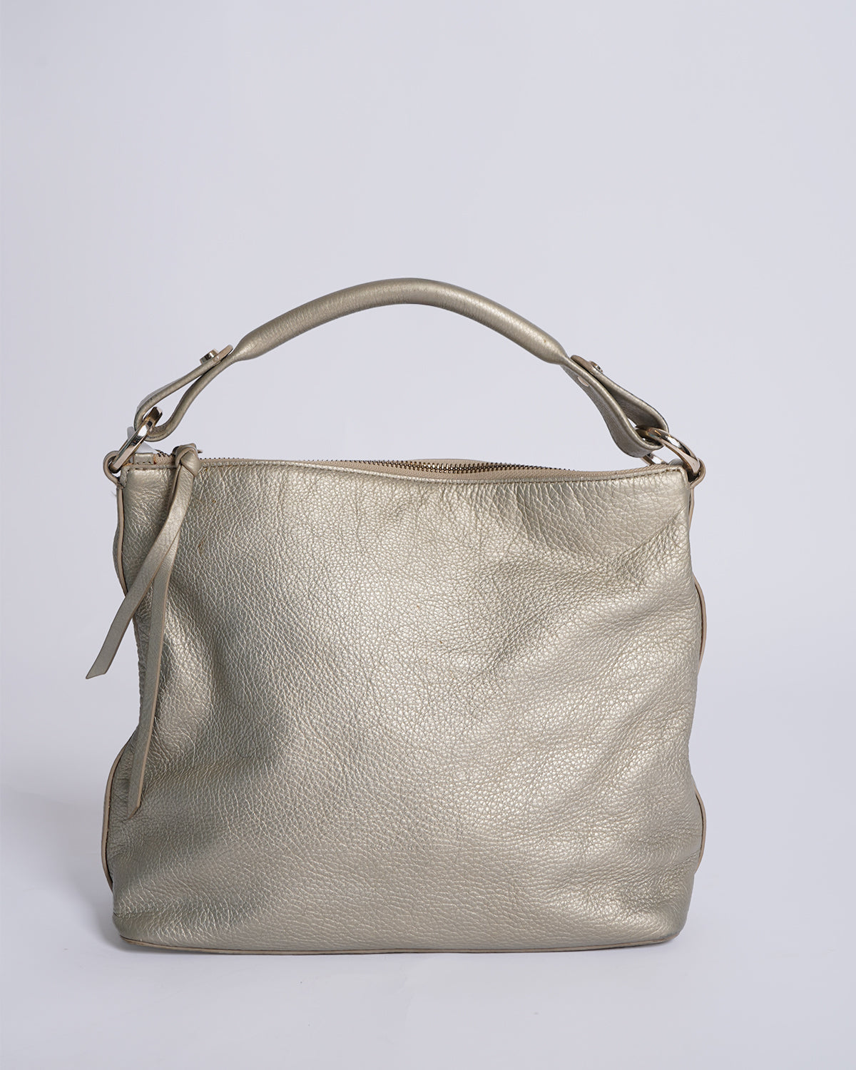 ⁠Coccinelle Silver Tone Shoulder Bag