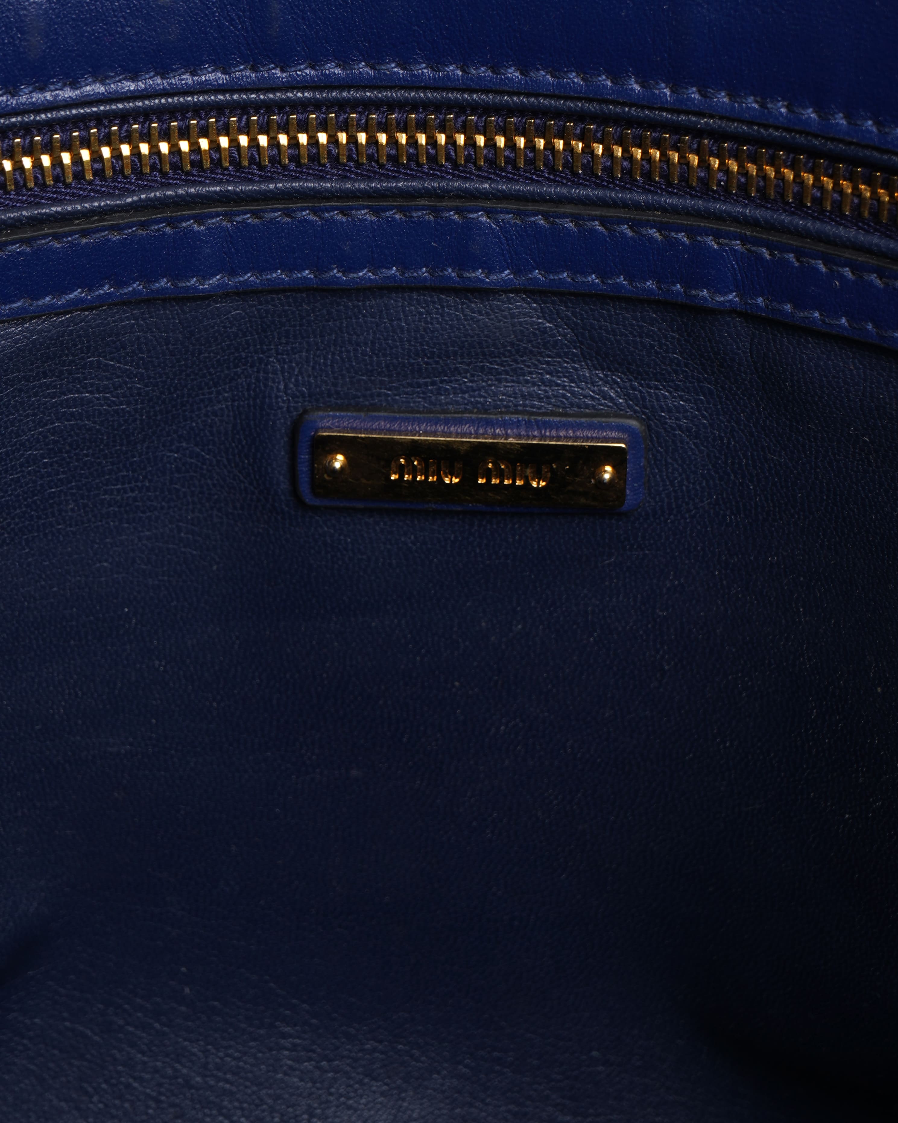 Miu Miu Navy blue shoulder bag