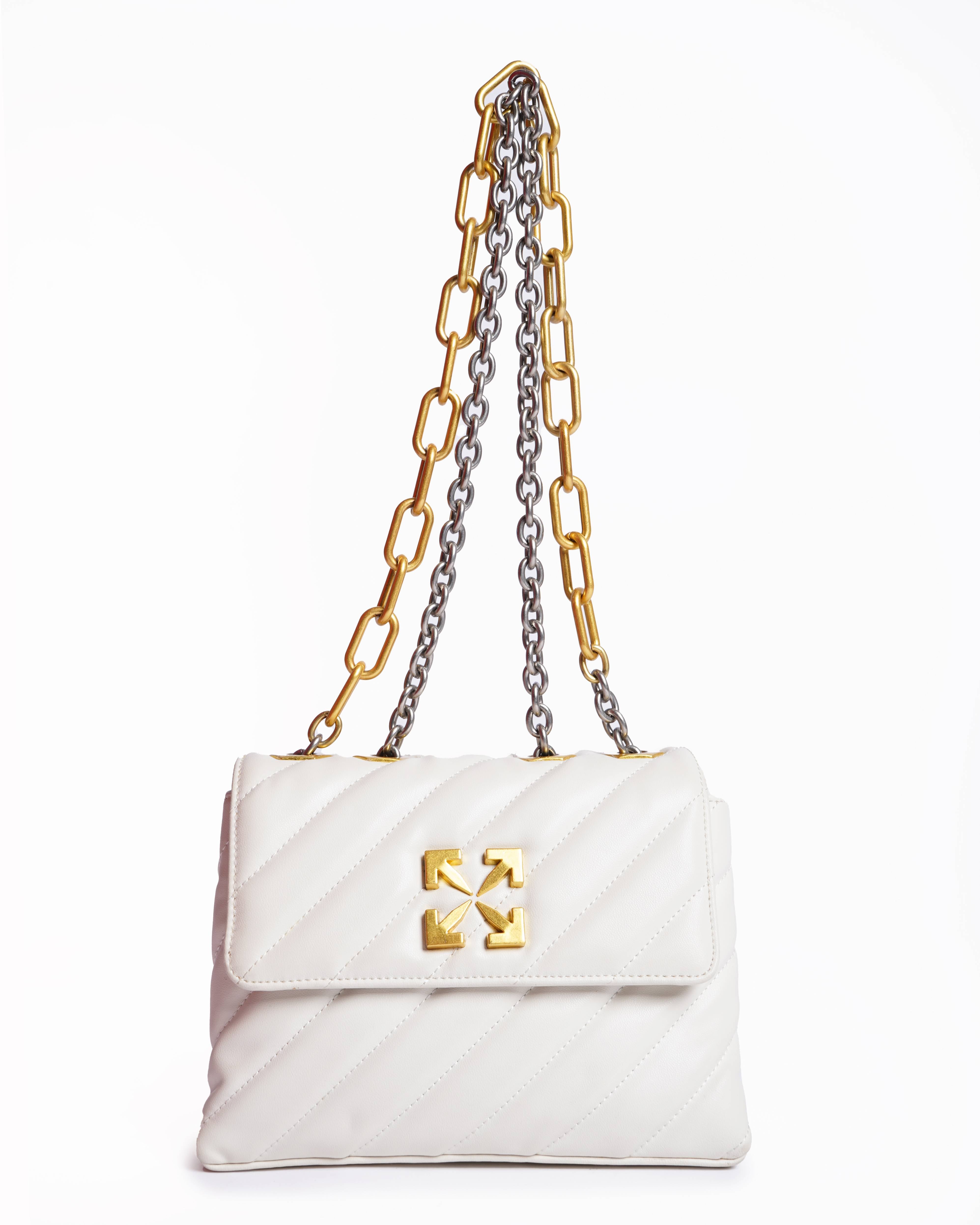 Off-White quilted jackhammer 19 bag