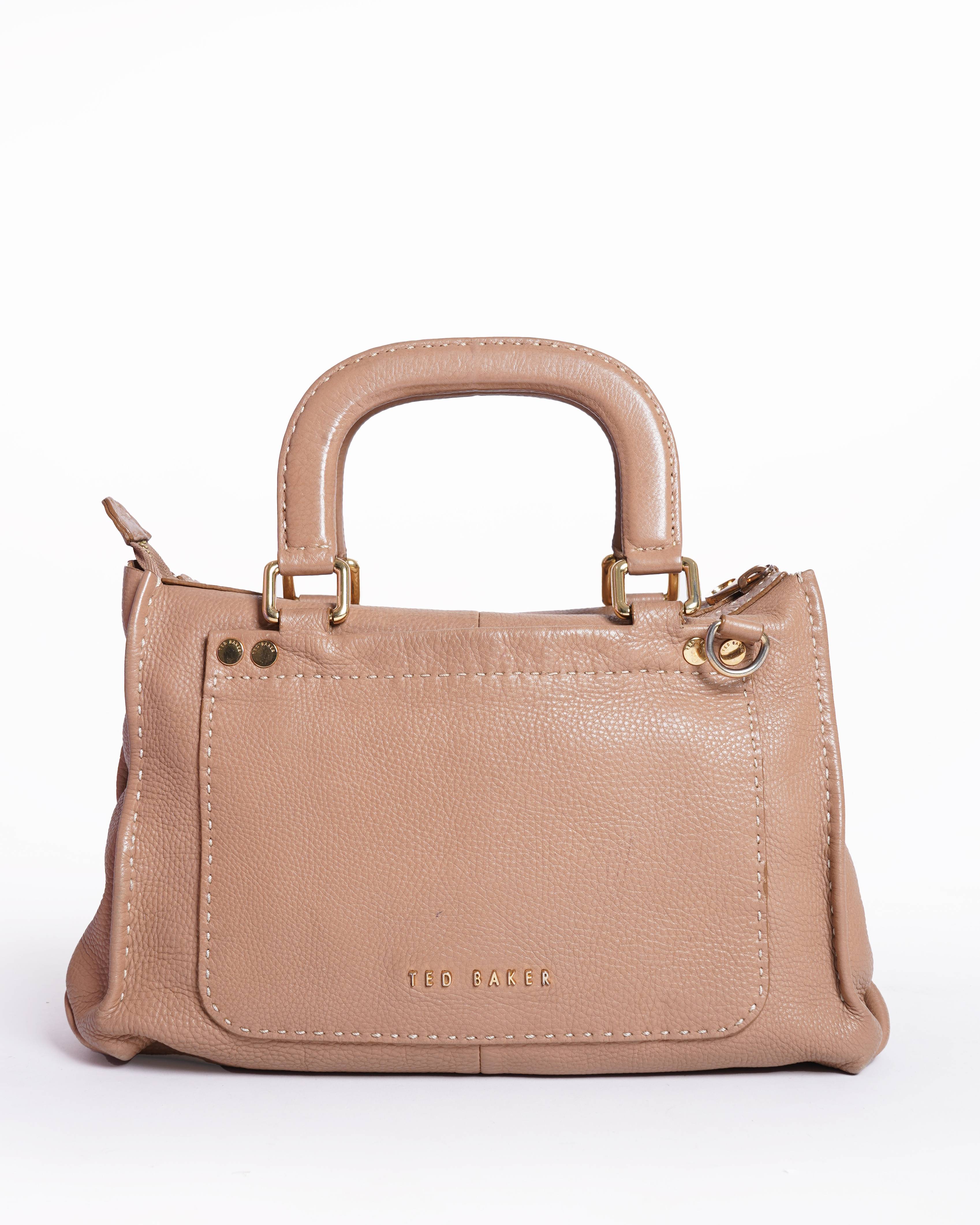 Ted Baker beige Leather Shoulder Bag
