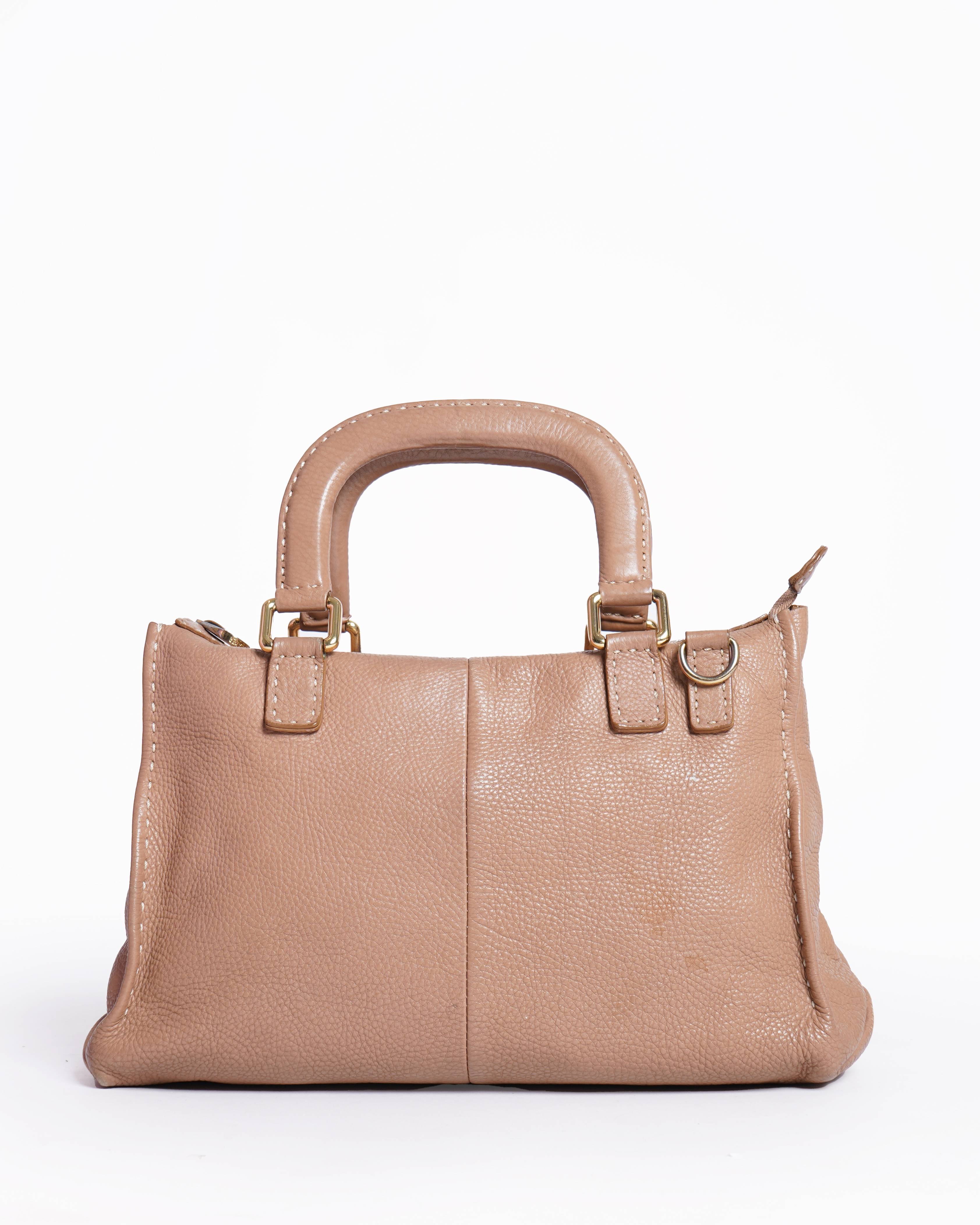 Ted Baker beige Leather Shoulder Bag