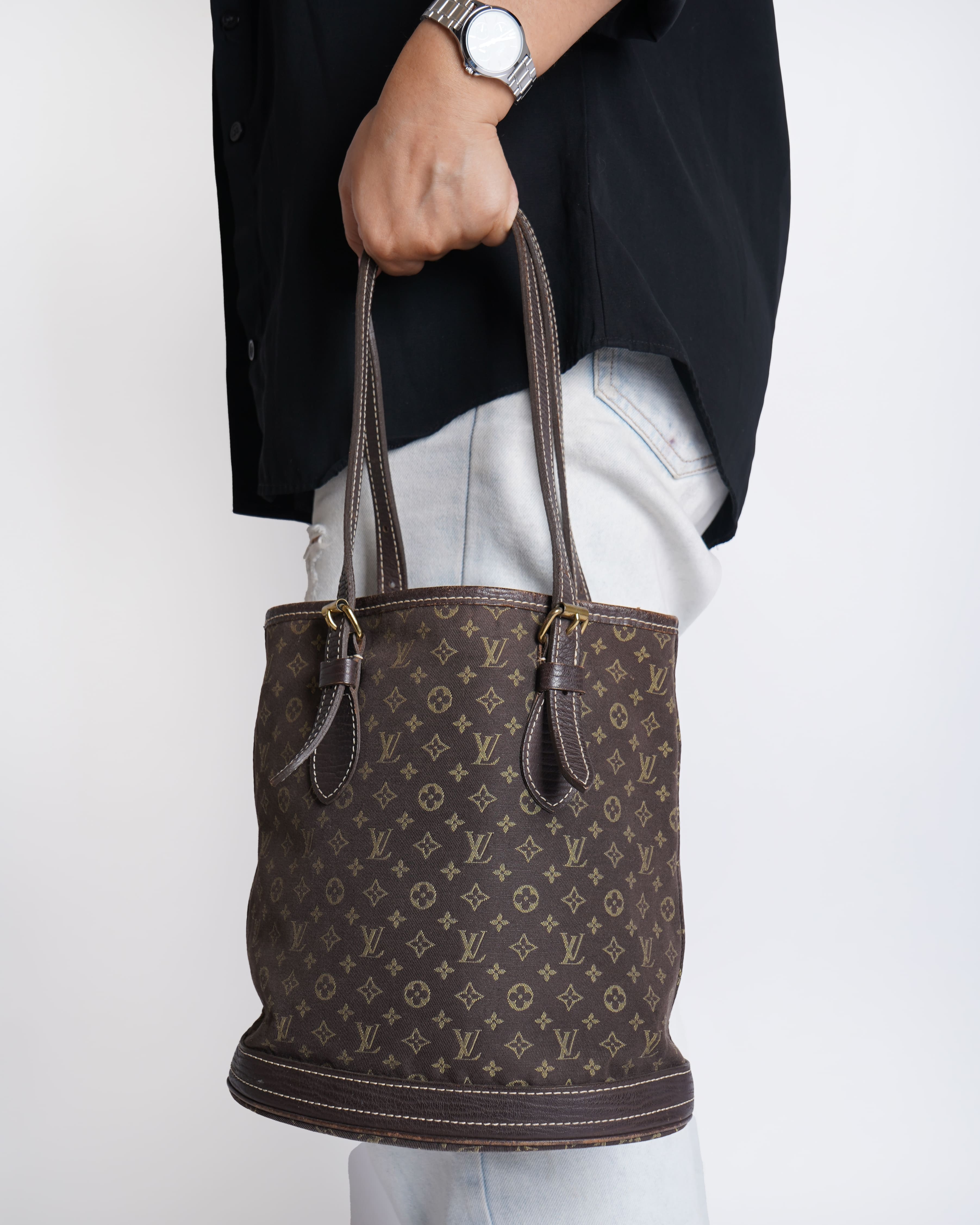 Louis Vuitton Monogram Canvas Mini Lin Bucket Bag