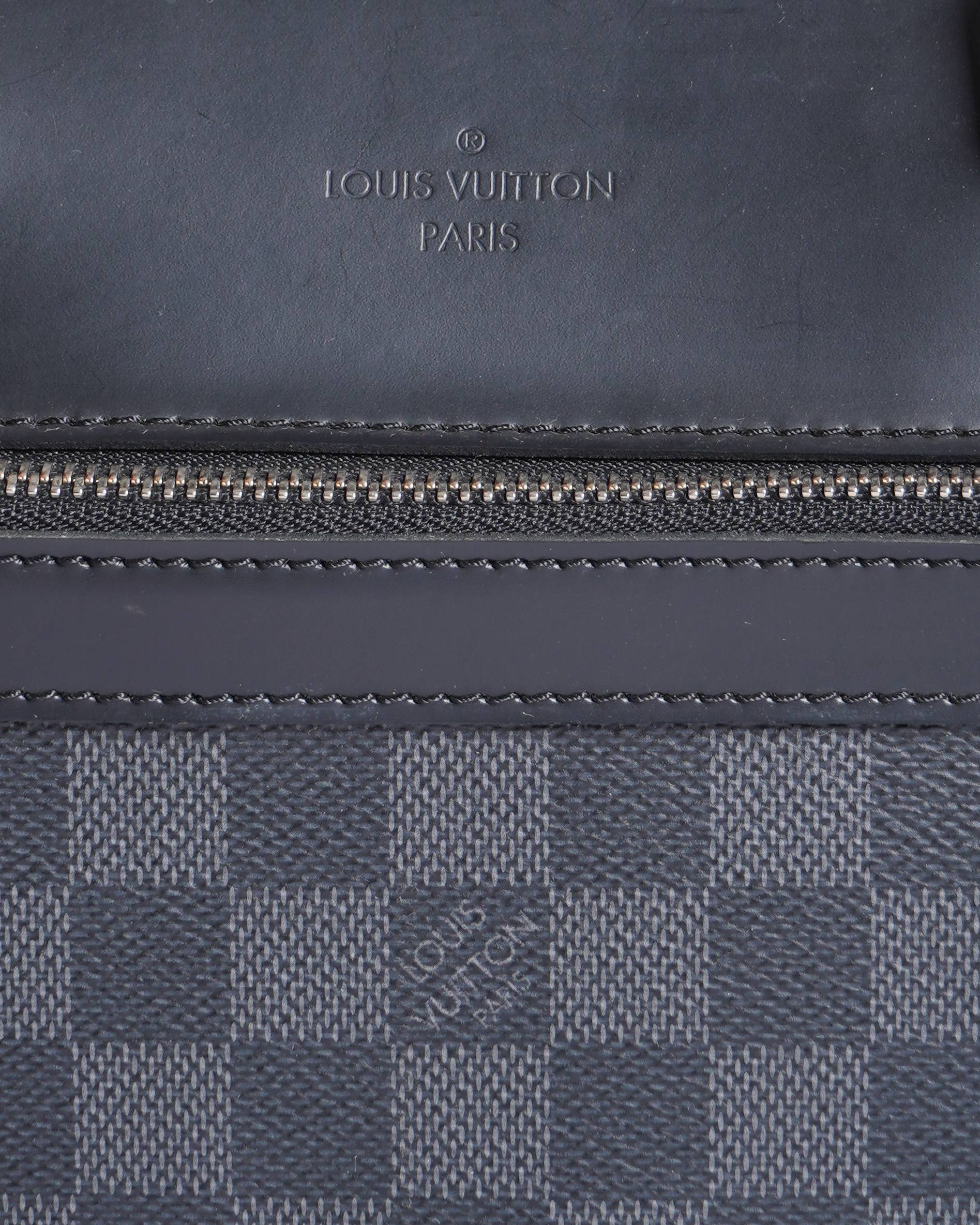 Louis Vuitton Men's Leather Office Bag In Black