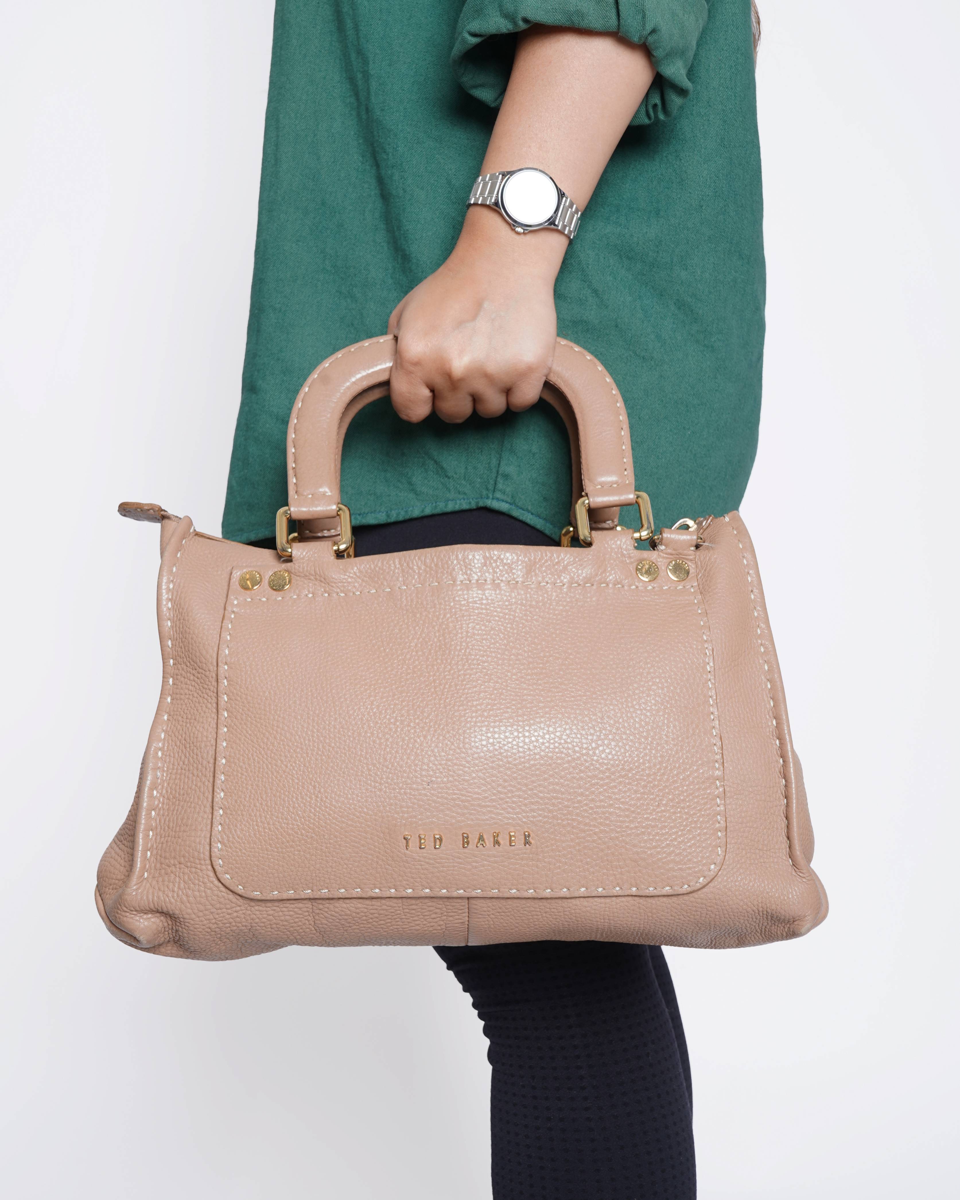 Ted Baker beige Leather Shoulder Bag