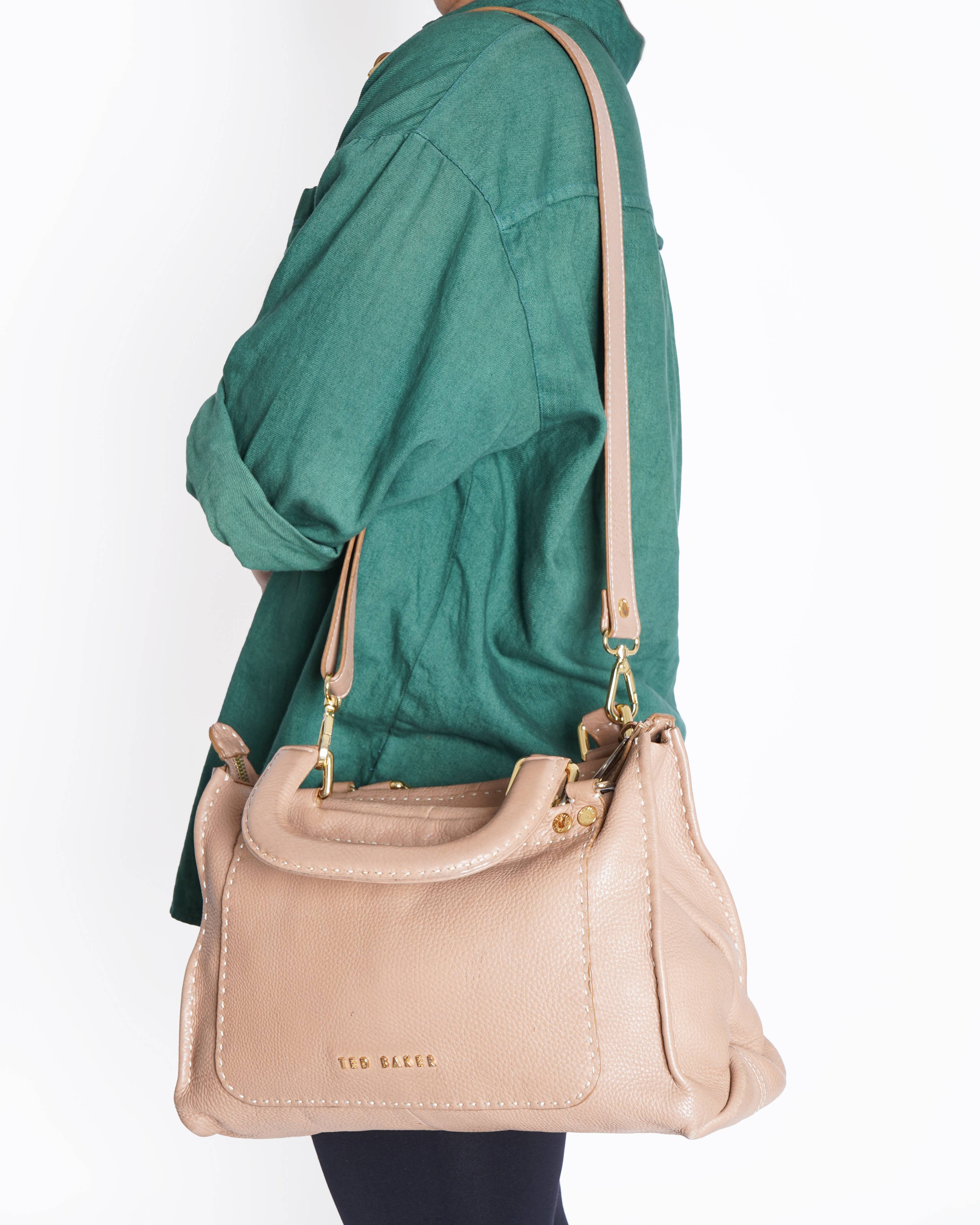 Ted Baker beige Leather Shoulder Bag
