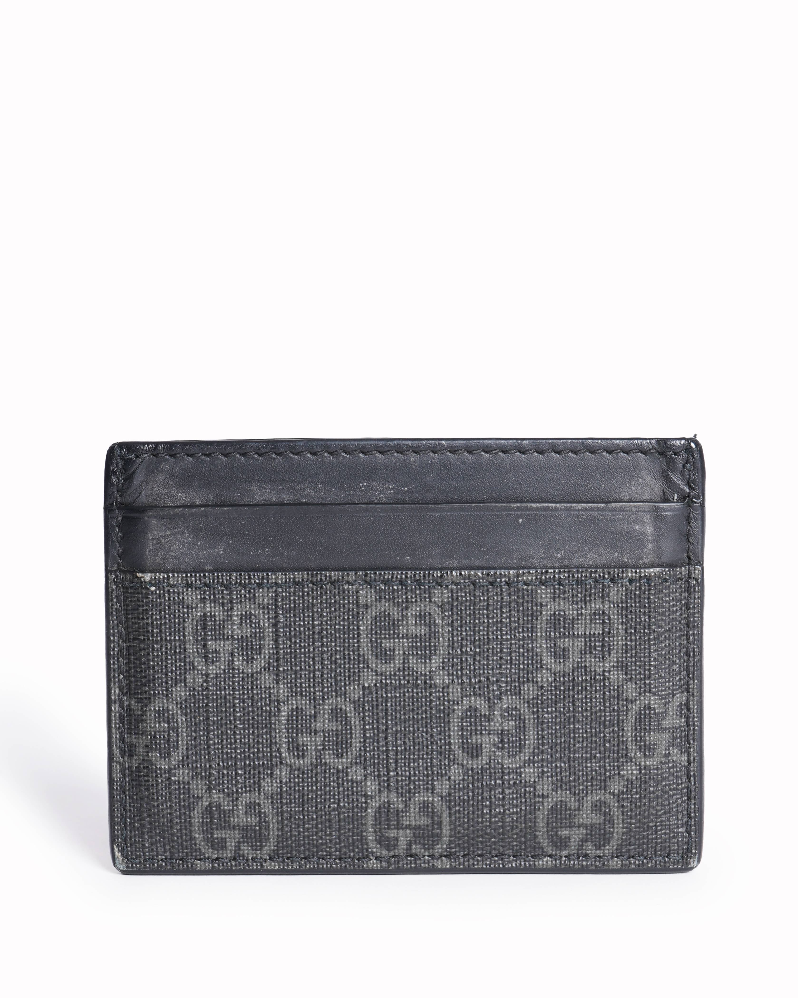 Gucci Kingsnake Print GG Supreme Card Case