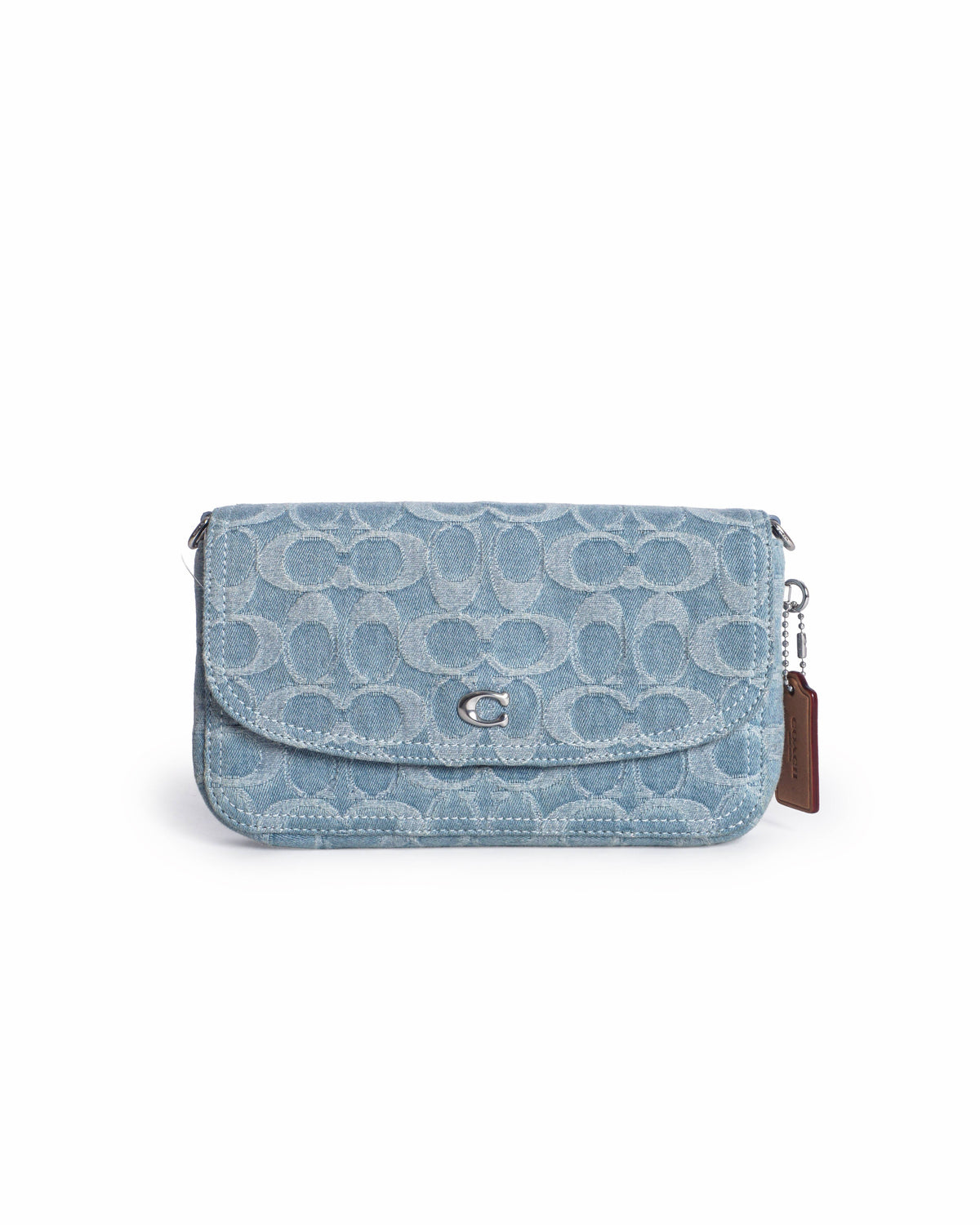 Coach Light Blue Signature Denim Hayden Crossbody Bag