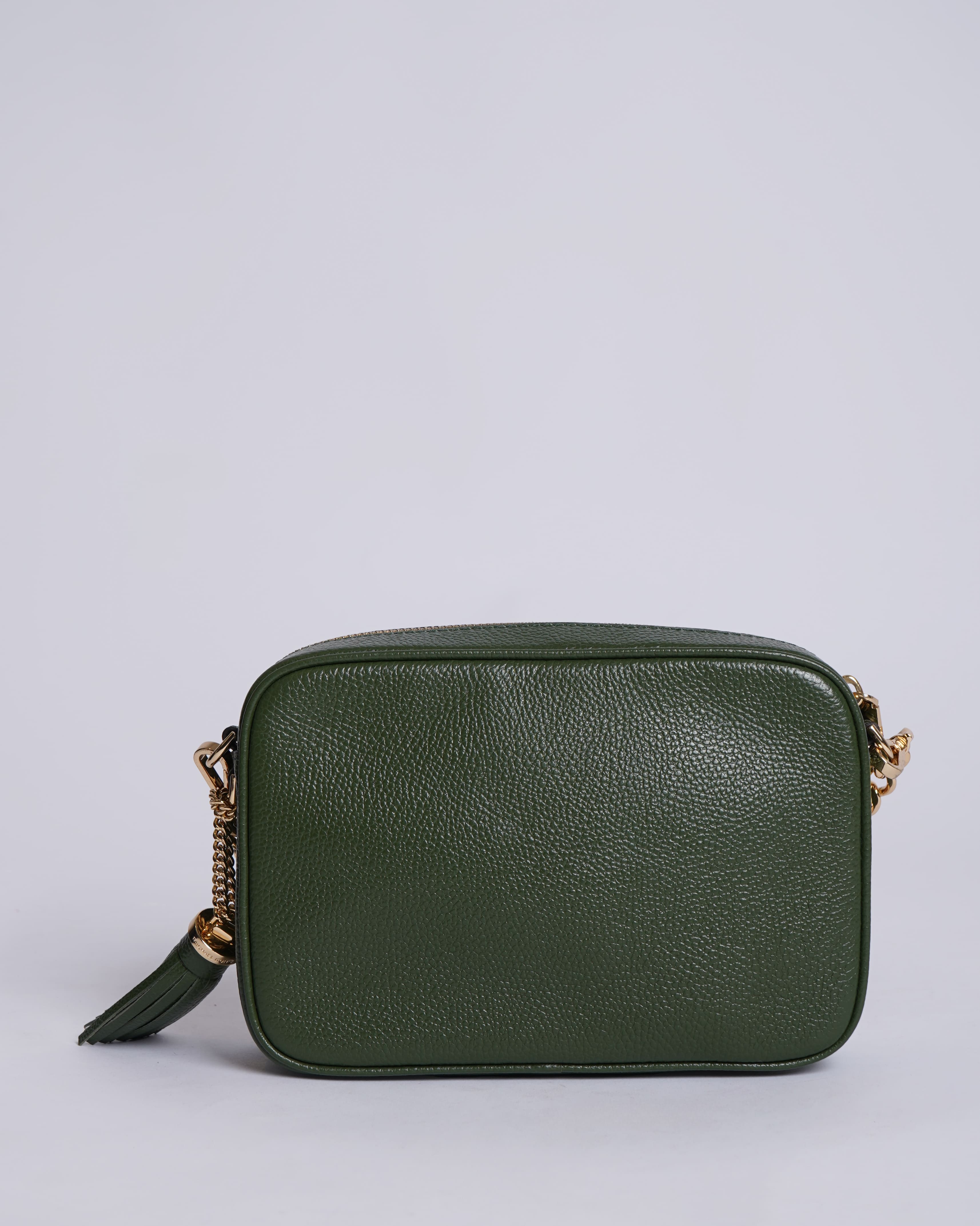 New Michael Kors Estelle Micro Pebbled Leather Crossbody
