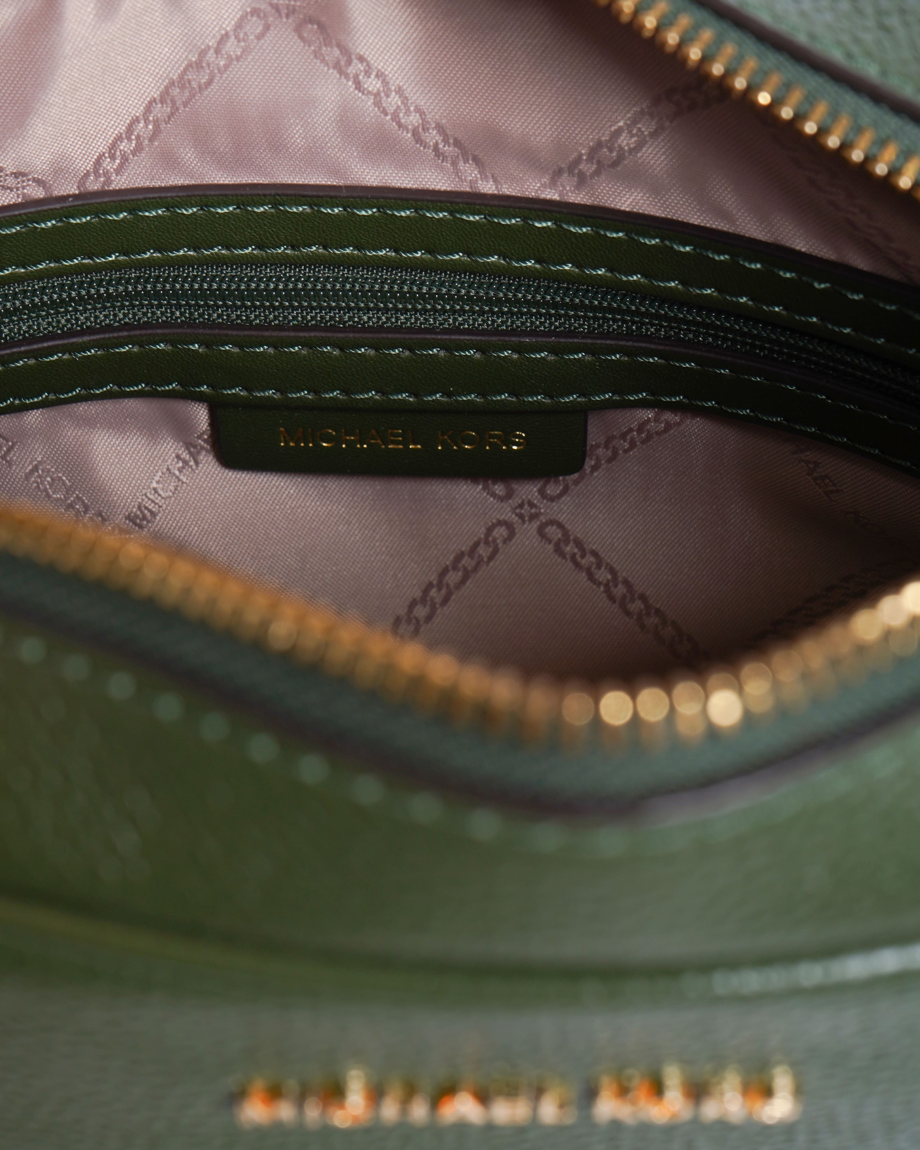 New Michael Kors Estelle Micro Pebbled Leather Crossbody