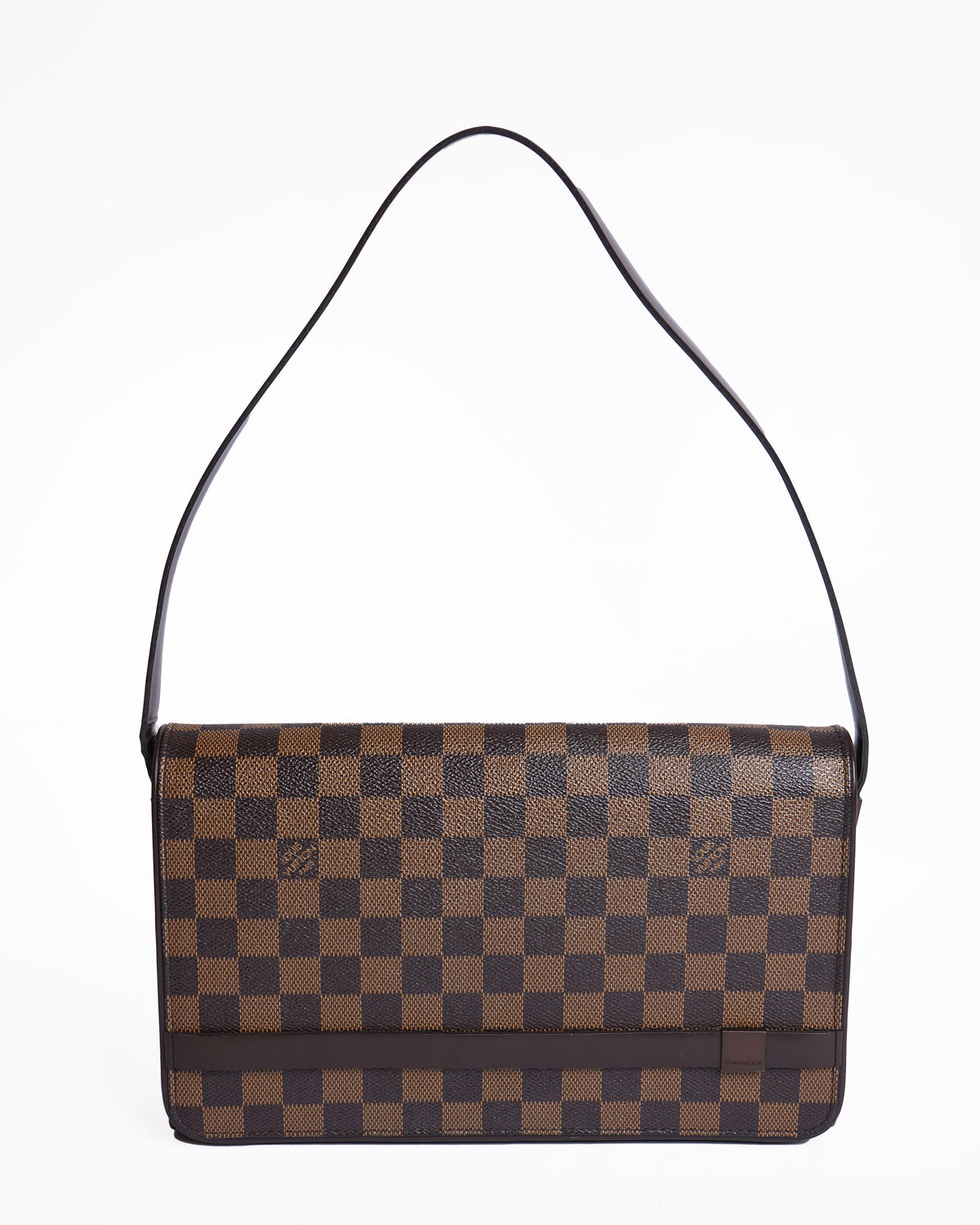 Louis vuitton tribeca long shoulder bag in damier ebene