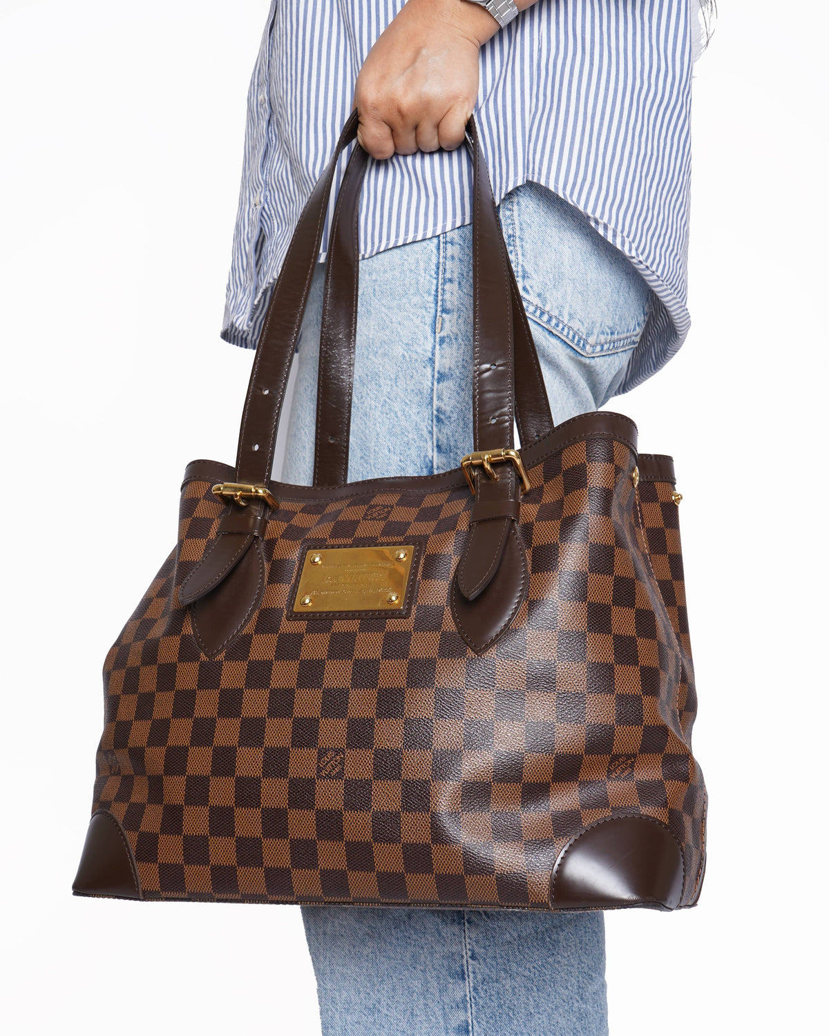 Louis Vuitton Damier Ebene Hampstead Tote Bag