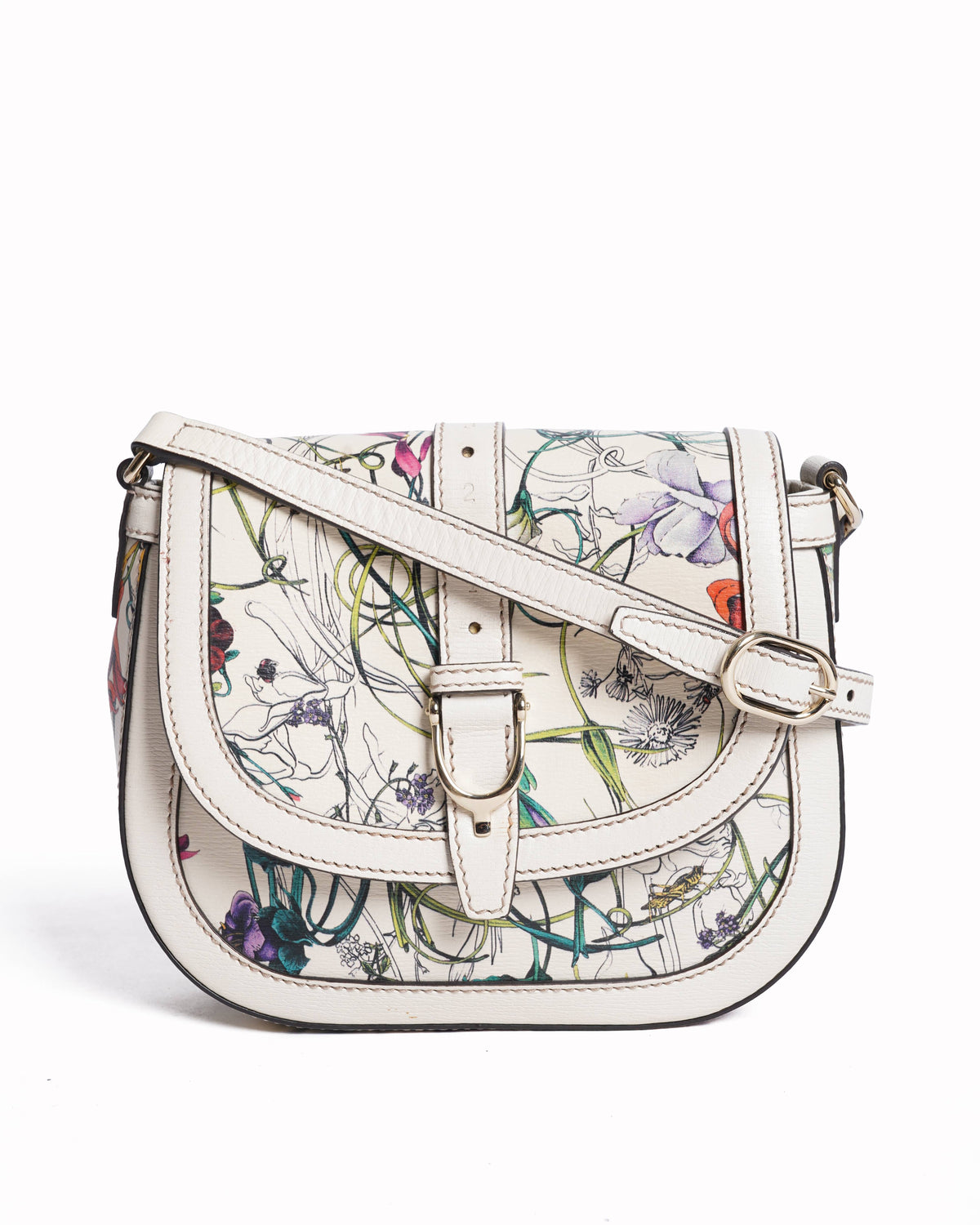 Gucci flora flap crossbody bag