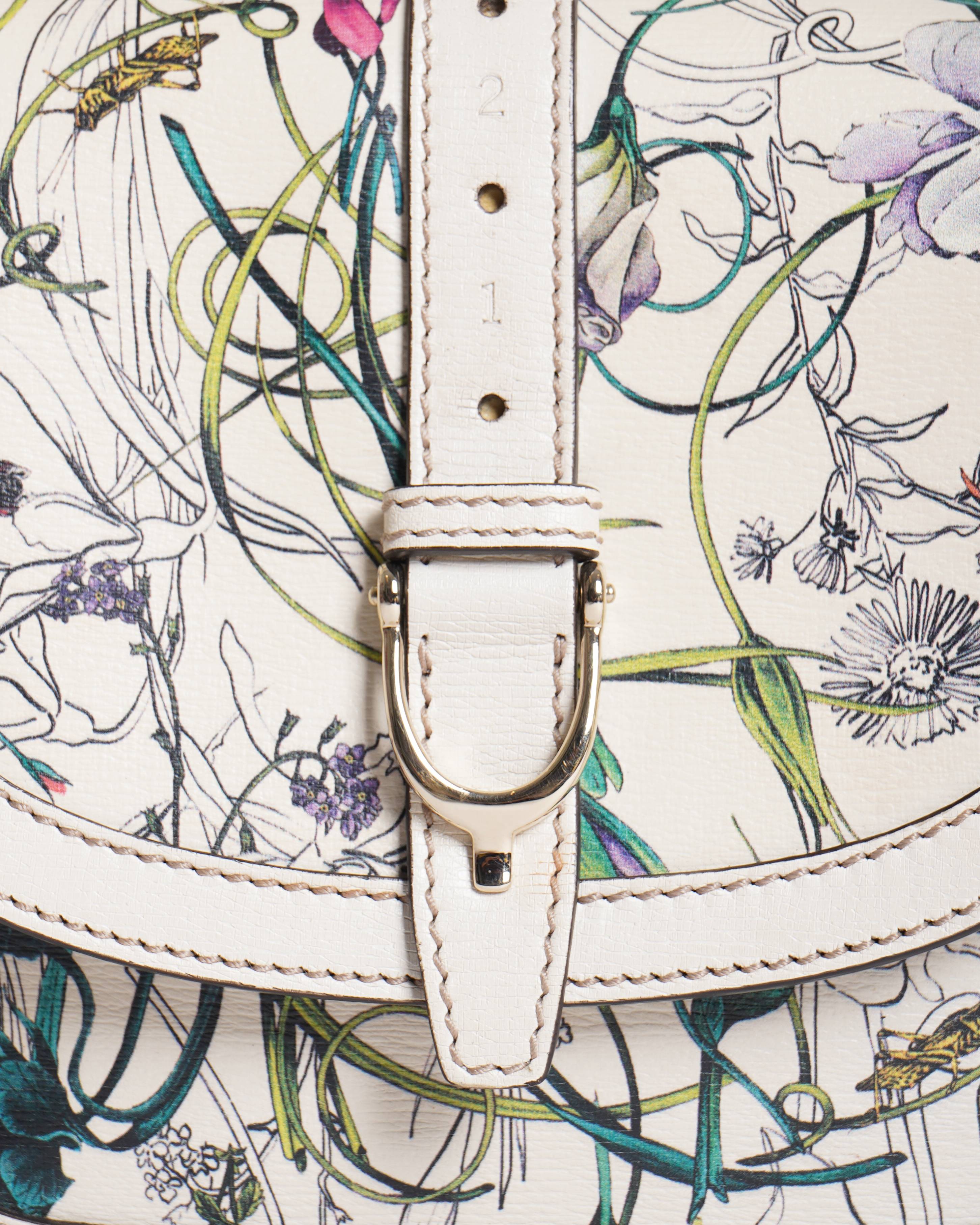 Gucci flora flap crossbody bag