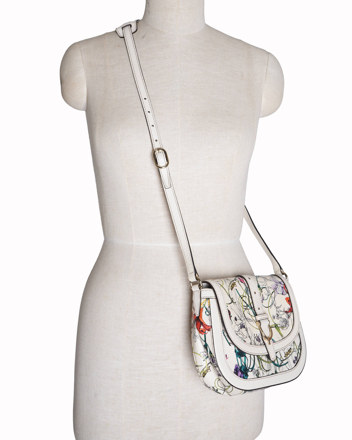 Gucci flora flap crossbody bag