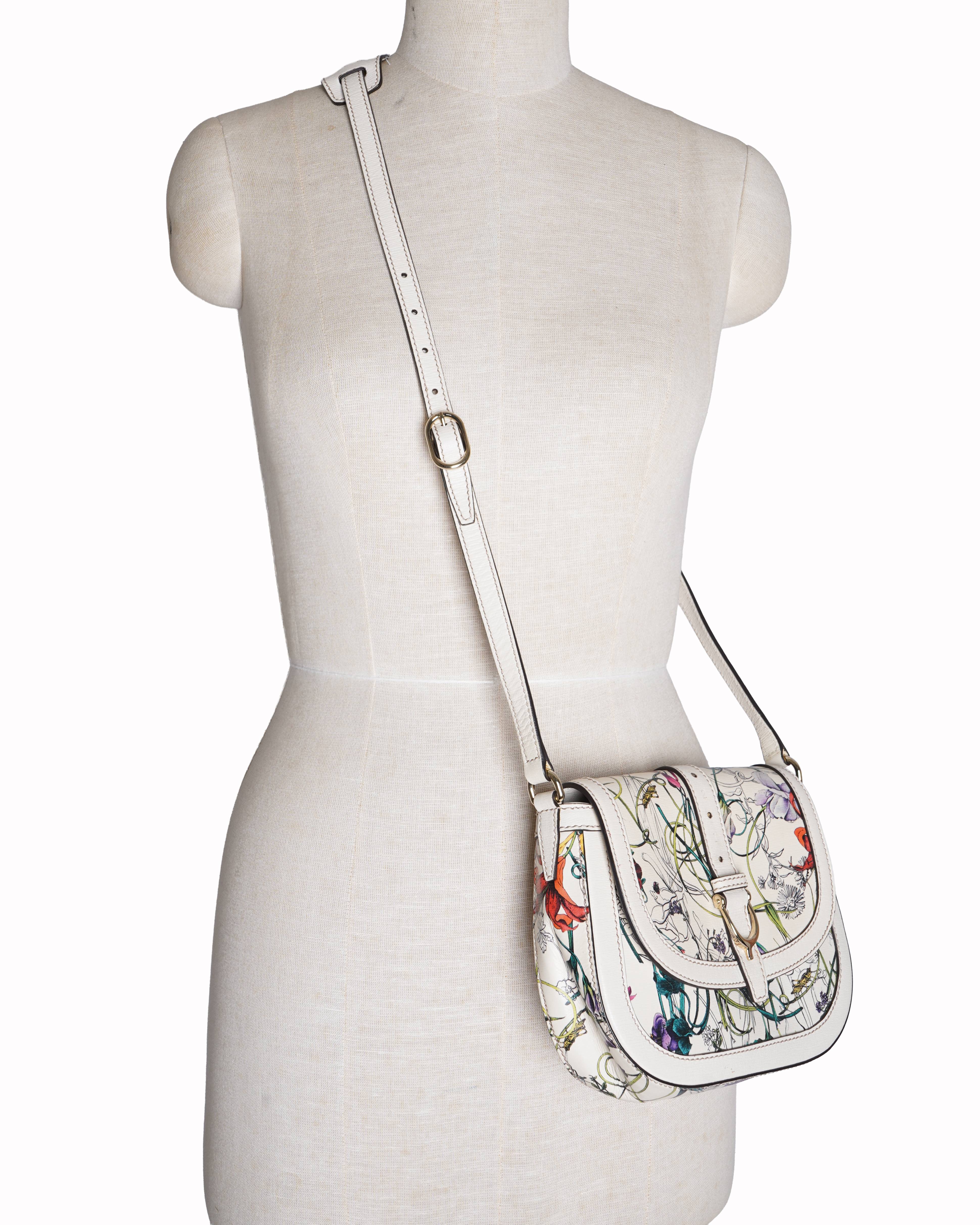 Gucci flora flap crossbody bag