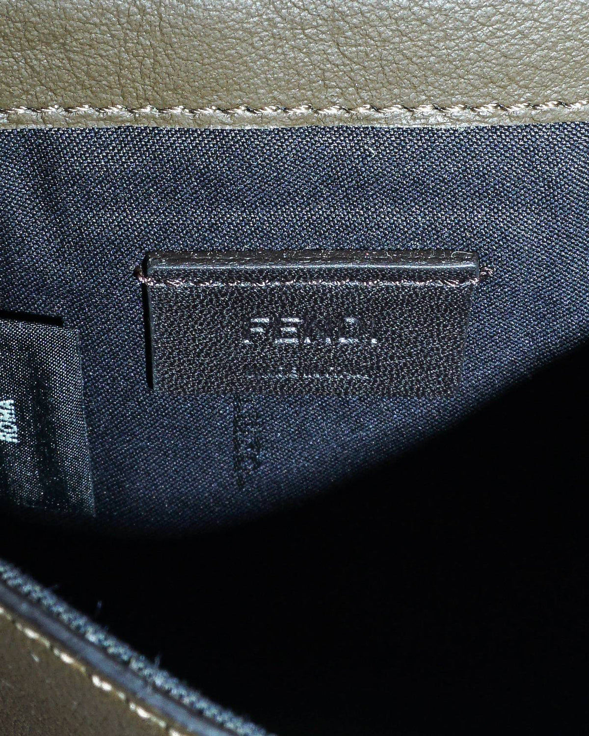 Fendi Leather Kan U Crossbody Bag