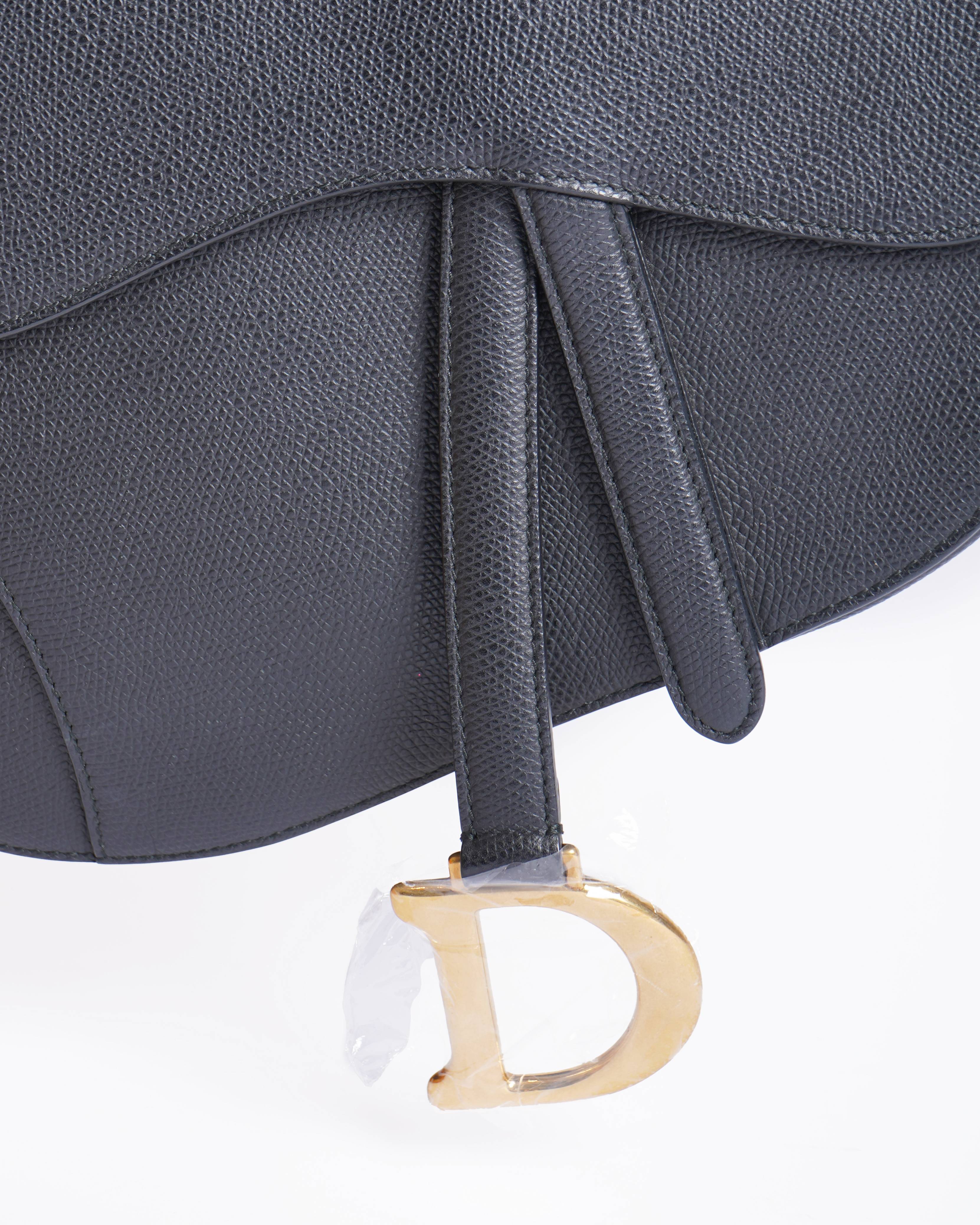 Christian Dior Saddle Bag In Black