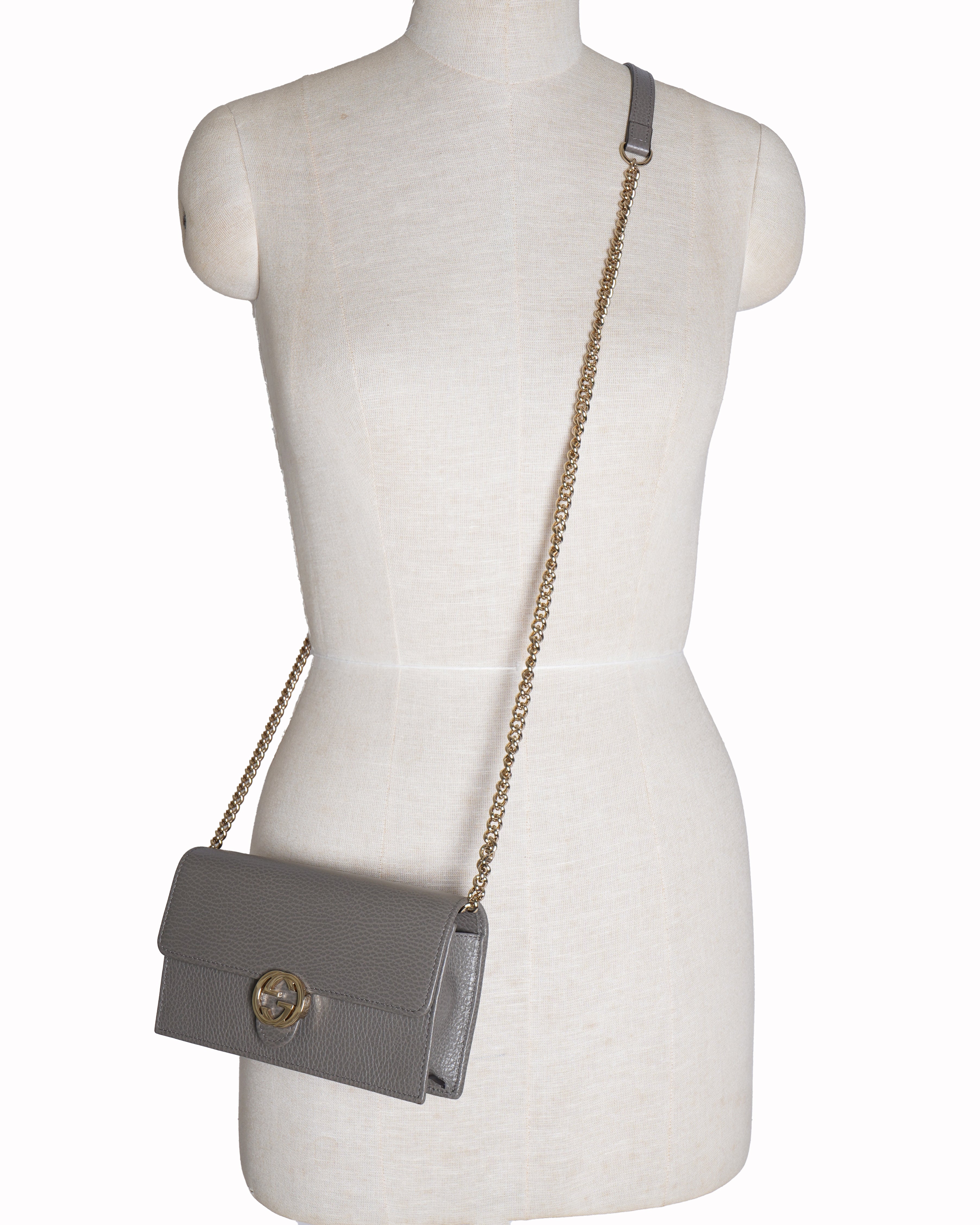 New Gucci interlocking g wallet on chain