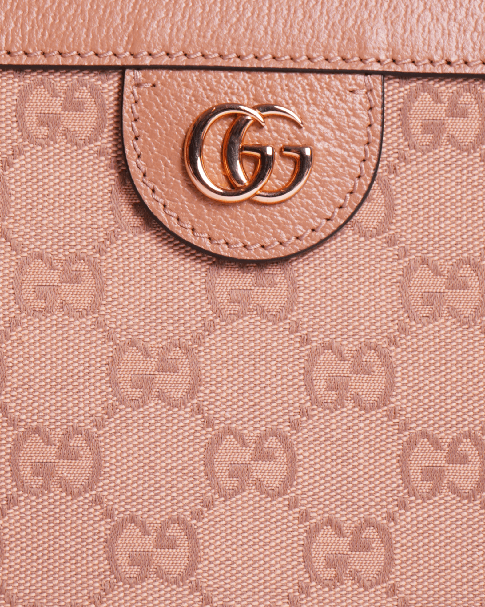 New Gucci ophidia small shoulder bag in pink canvas