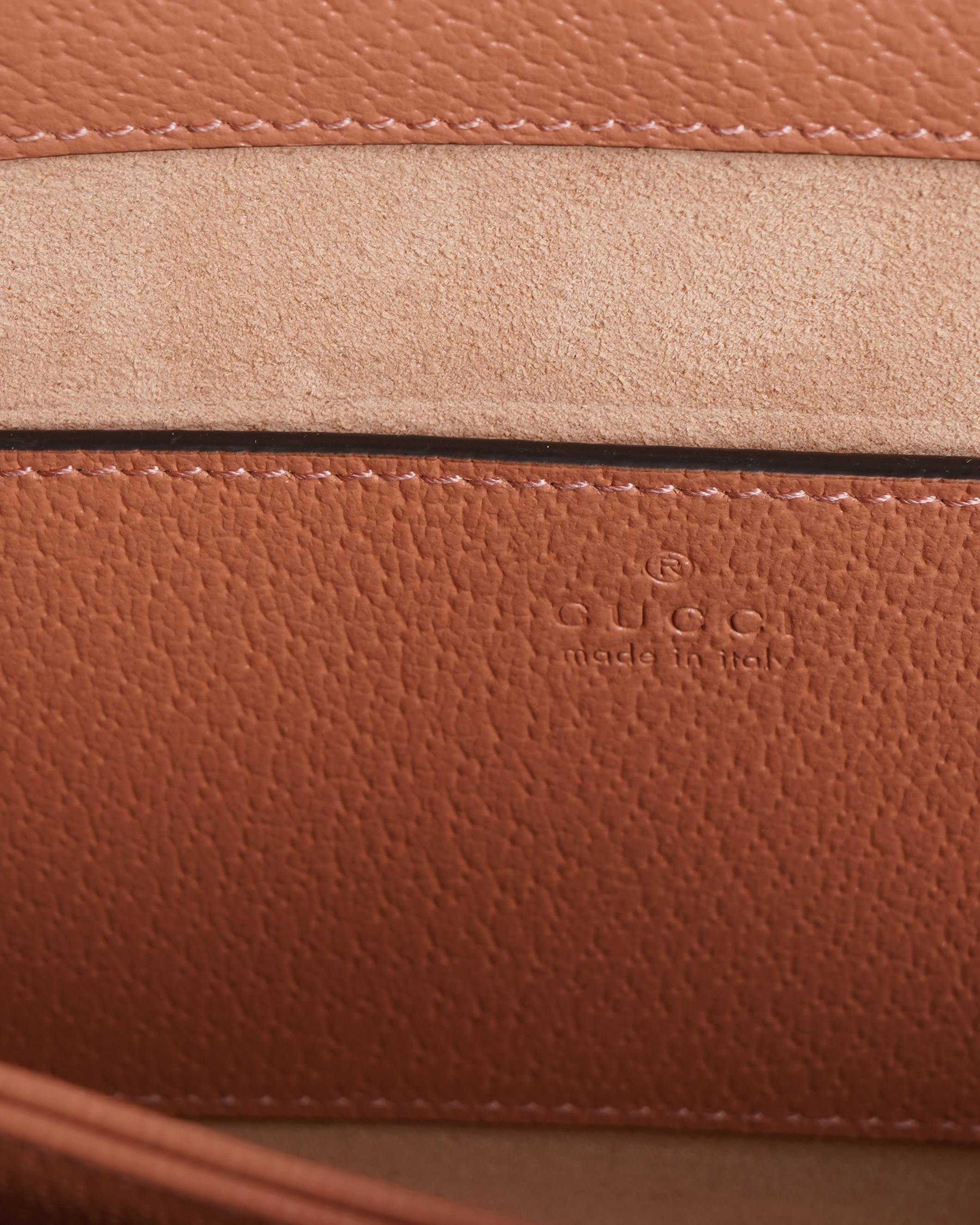 New Gucci ophidia small shoulder bag in pink canvas