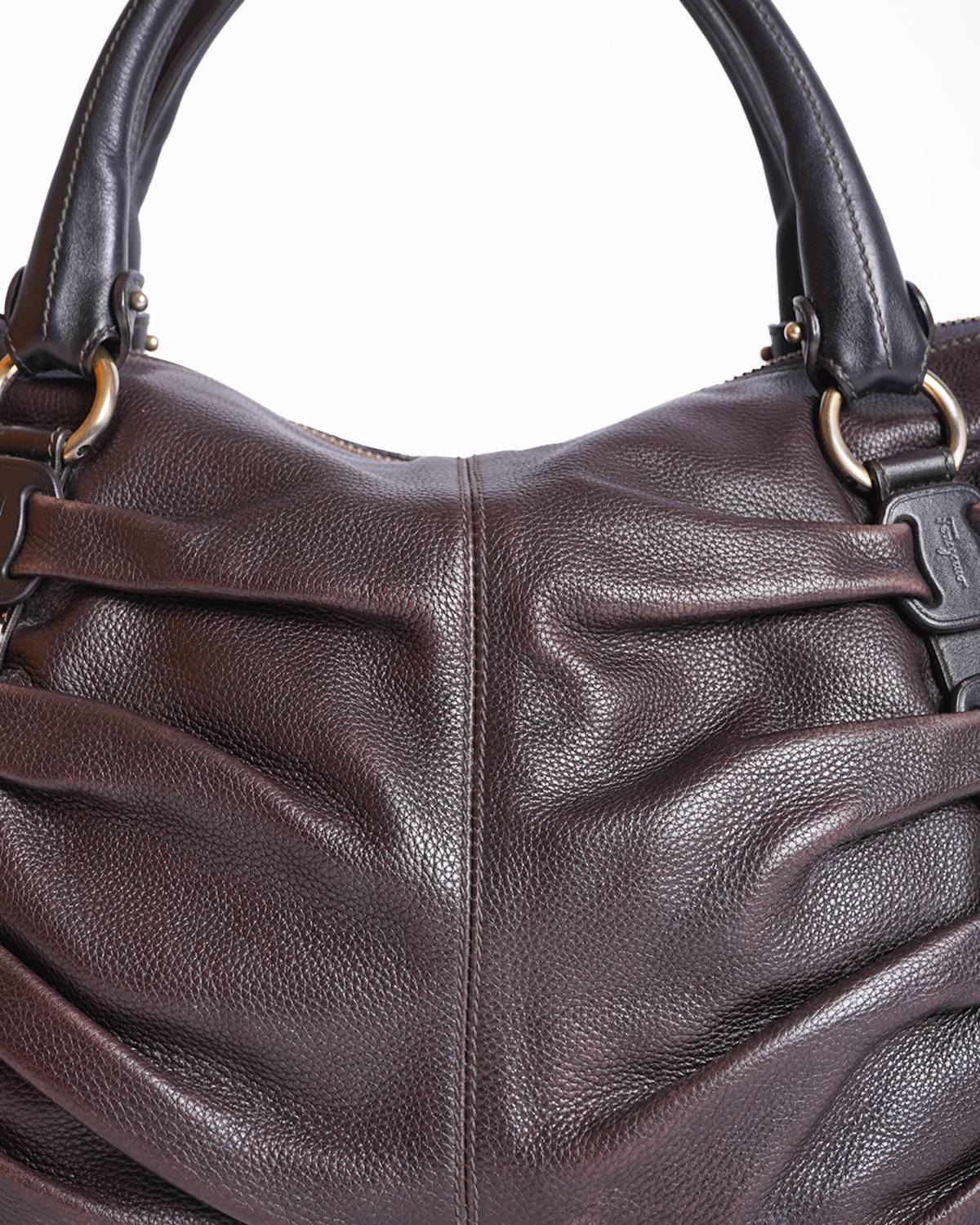 Salvatore Ferragamo Pleated Shoulder Bag