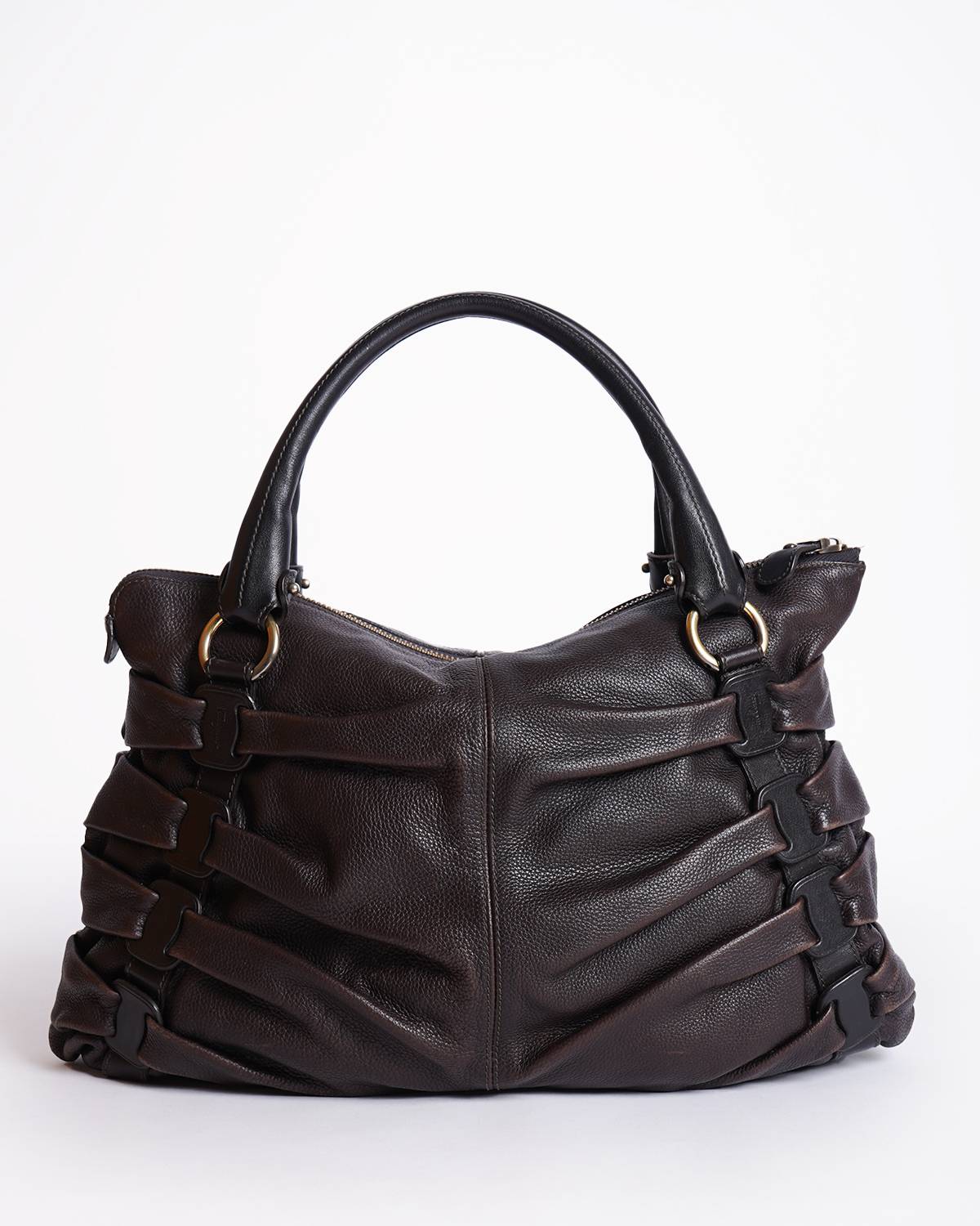 Salvatore Ferragamo Pleated Shoulder Bag
