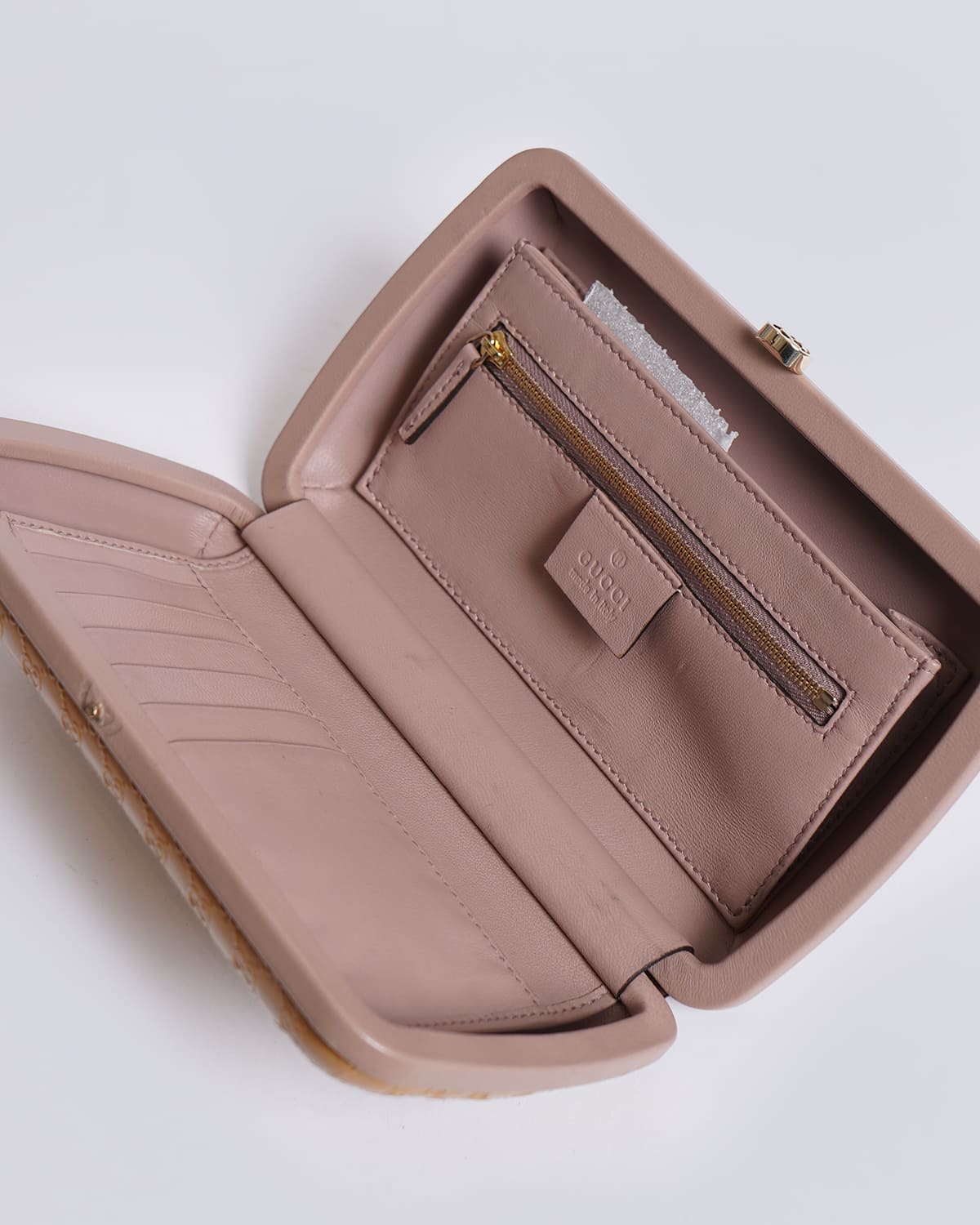 Gucci Guccissima Patent Leather Box Clutch