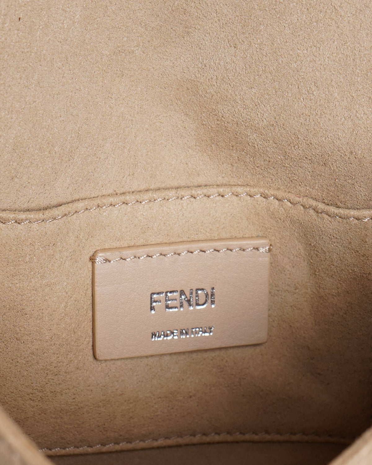 Fendi vitello liberty scalloped studded kan bag