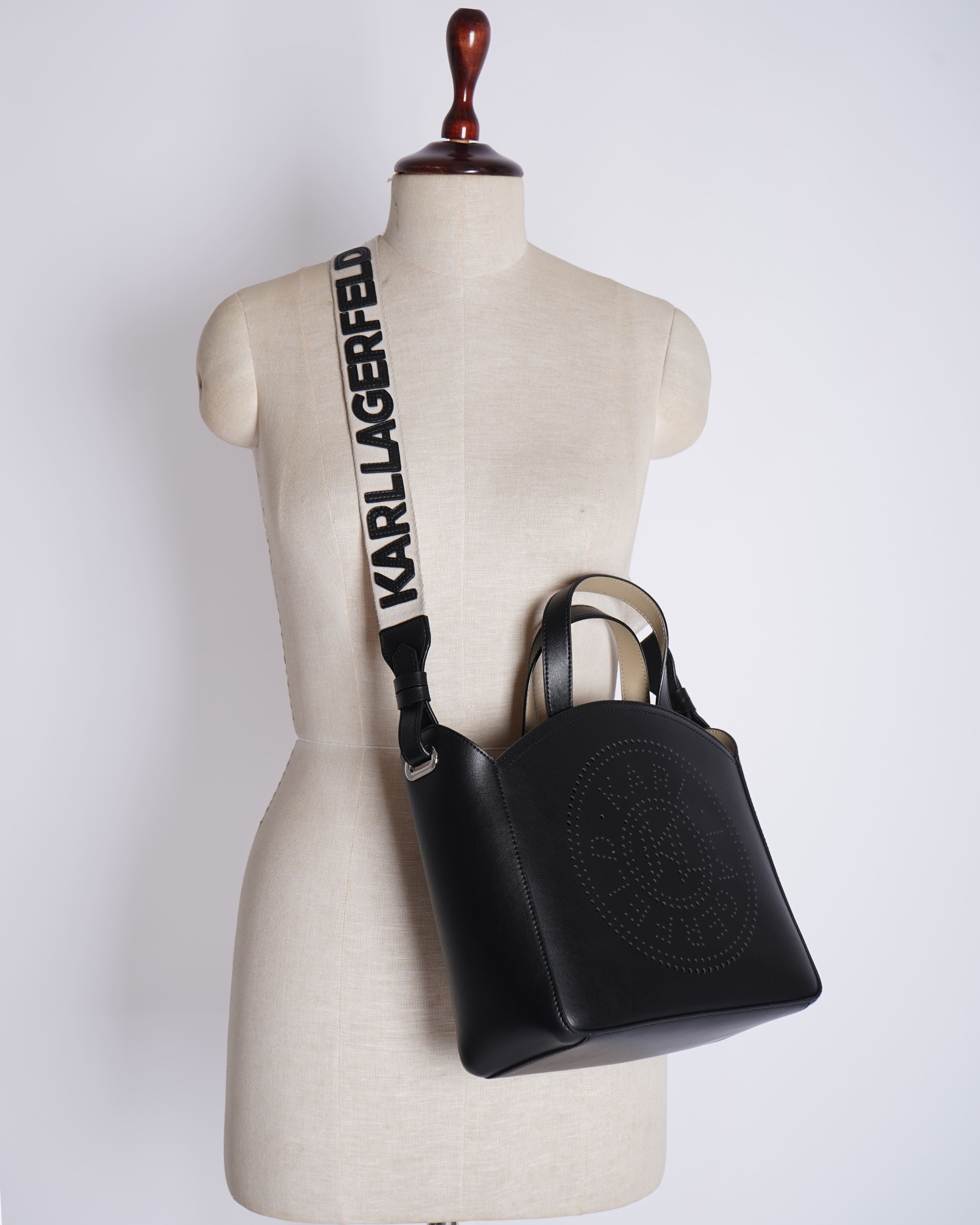 Karl Lagerfeld Perforated Small Tote Bag