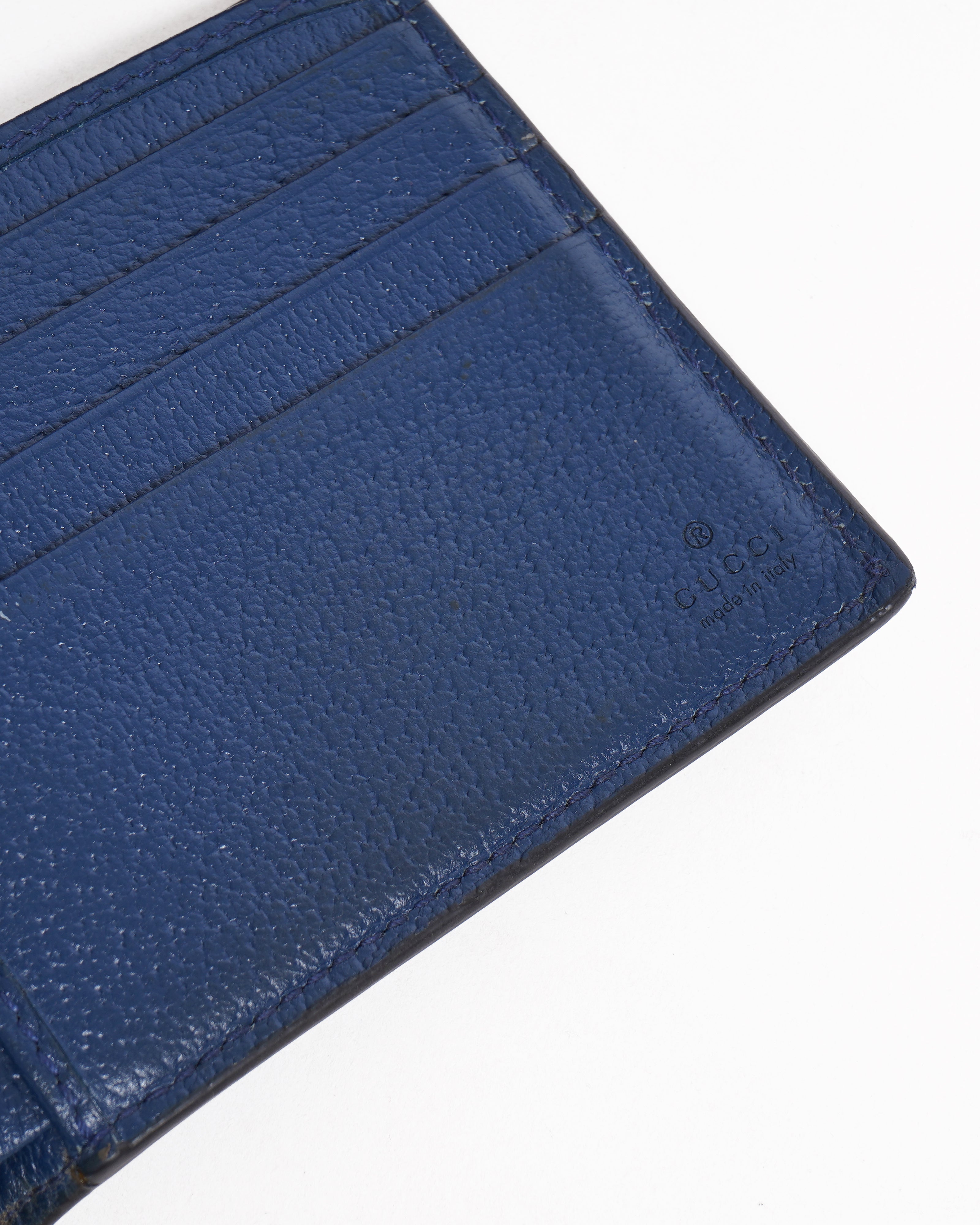 Gucci Leather wallet In Navy Blue